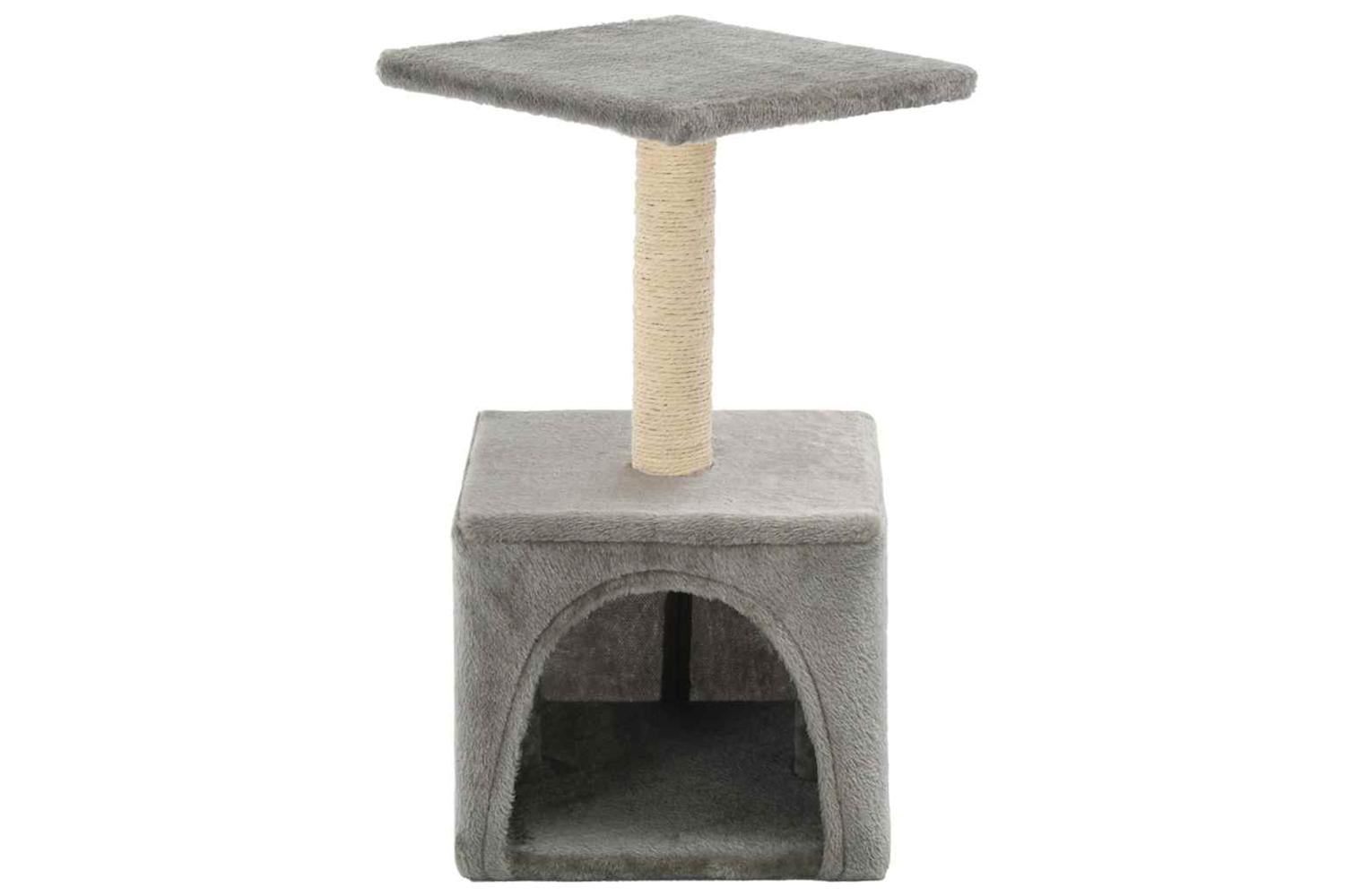 Cat Tree With Sisal Scratching Post 55 Cm Grey-3