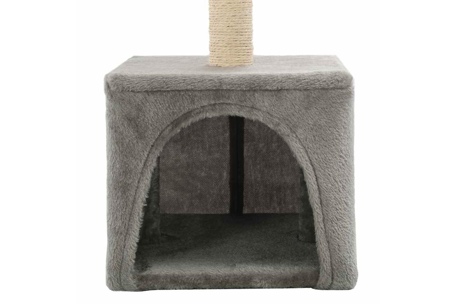 Cat Tree With Sisal Scratching Post 55 Cm Grey-6