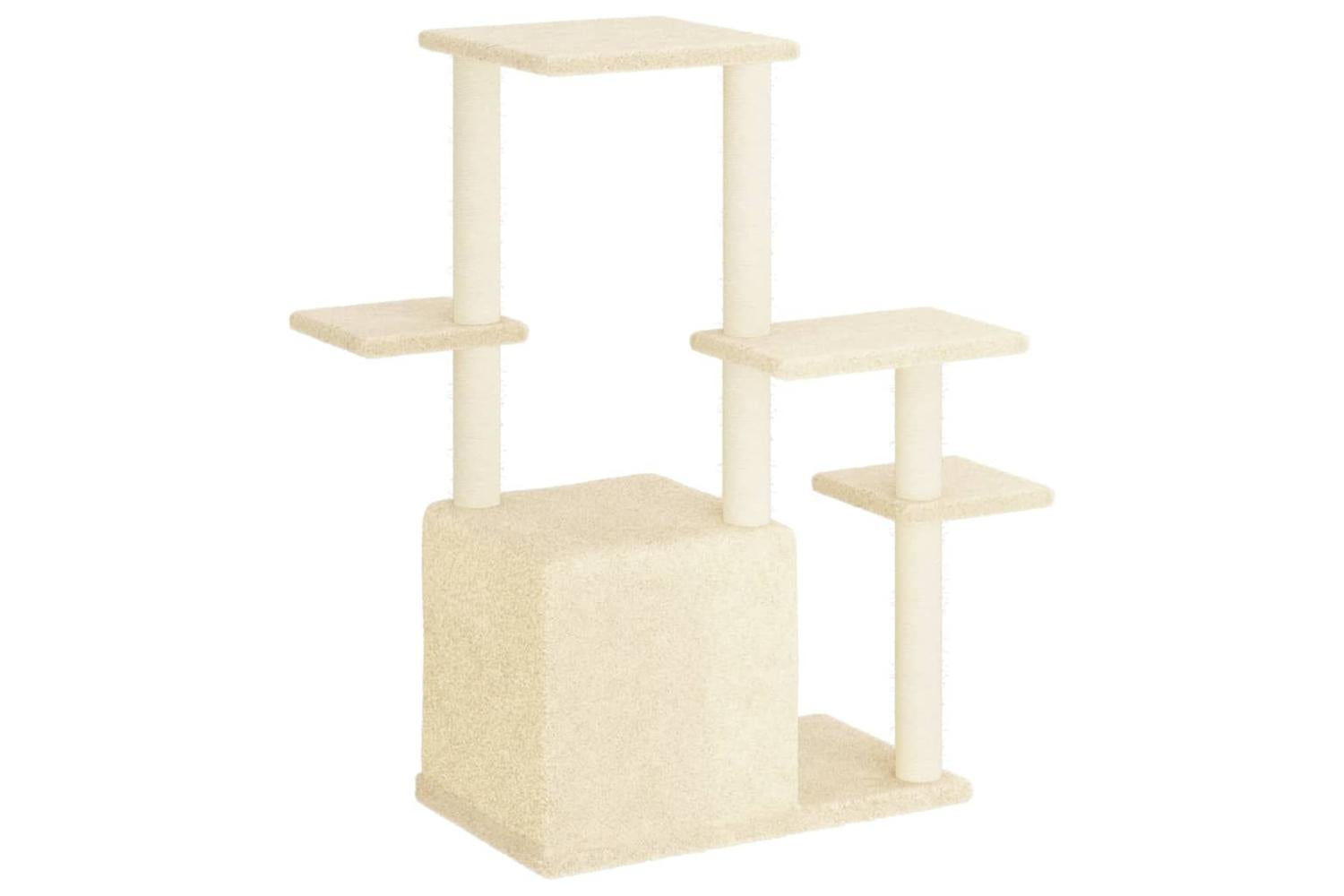 Cat Tree With Sisal Scratching Posts Cream 975 Cm-5
