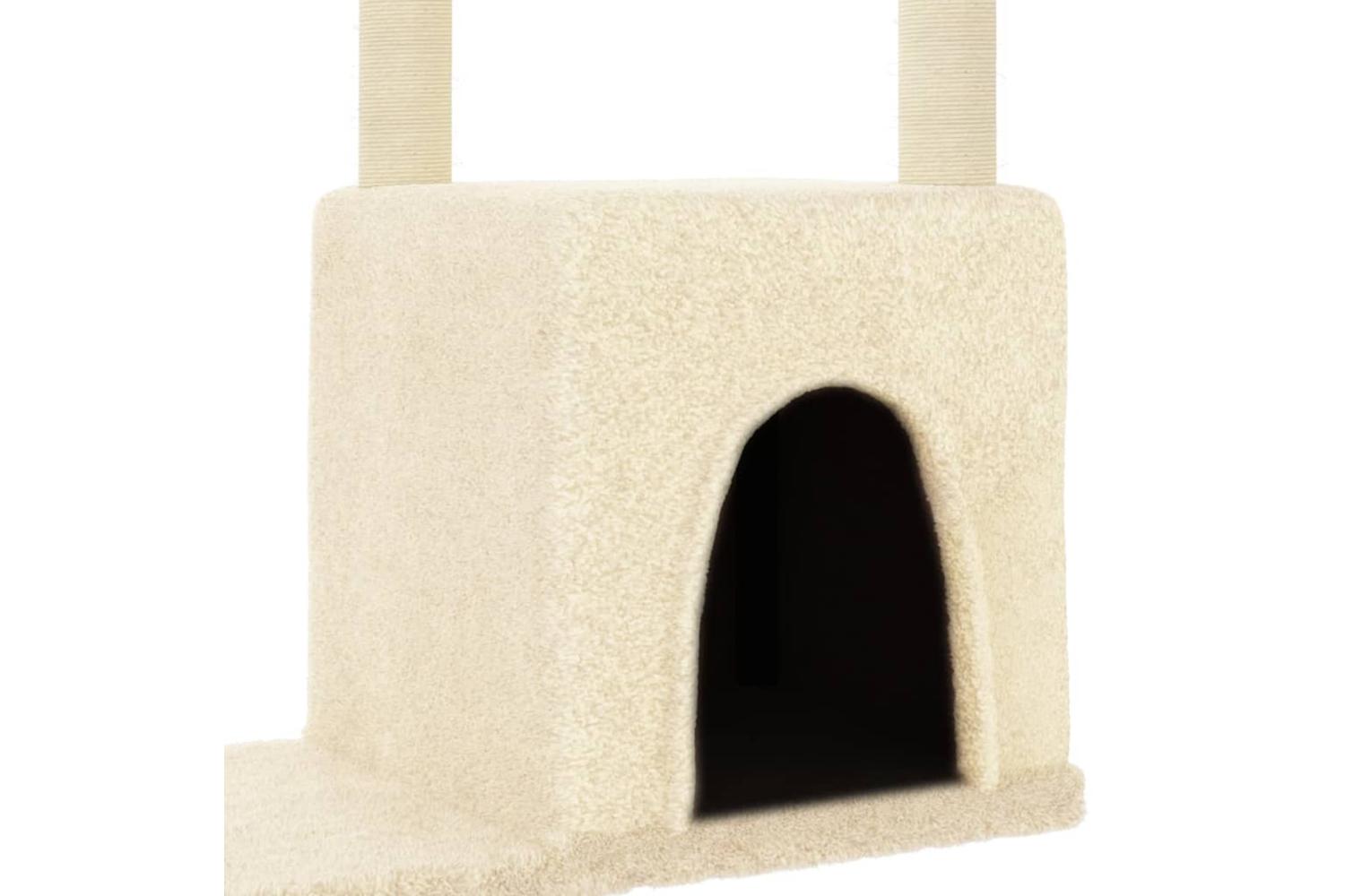 Cat Tree With Sisal Scratching Posts Cream 975 Cm-6