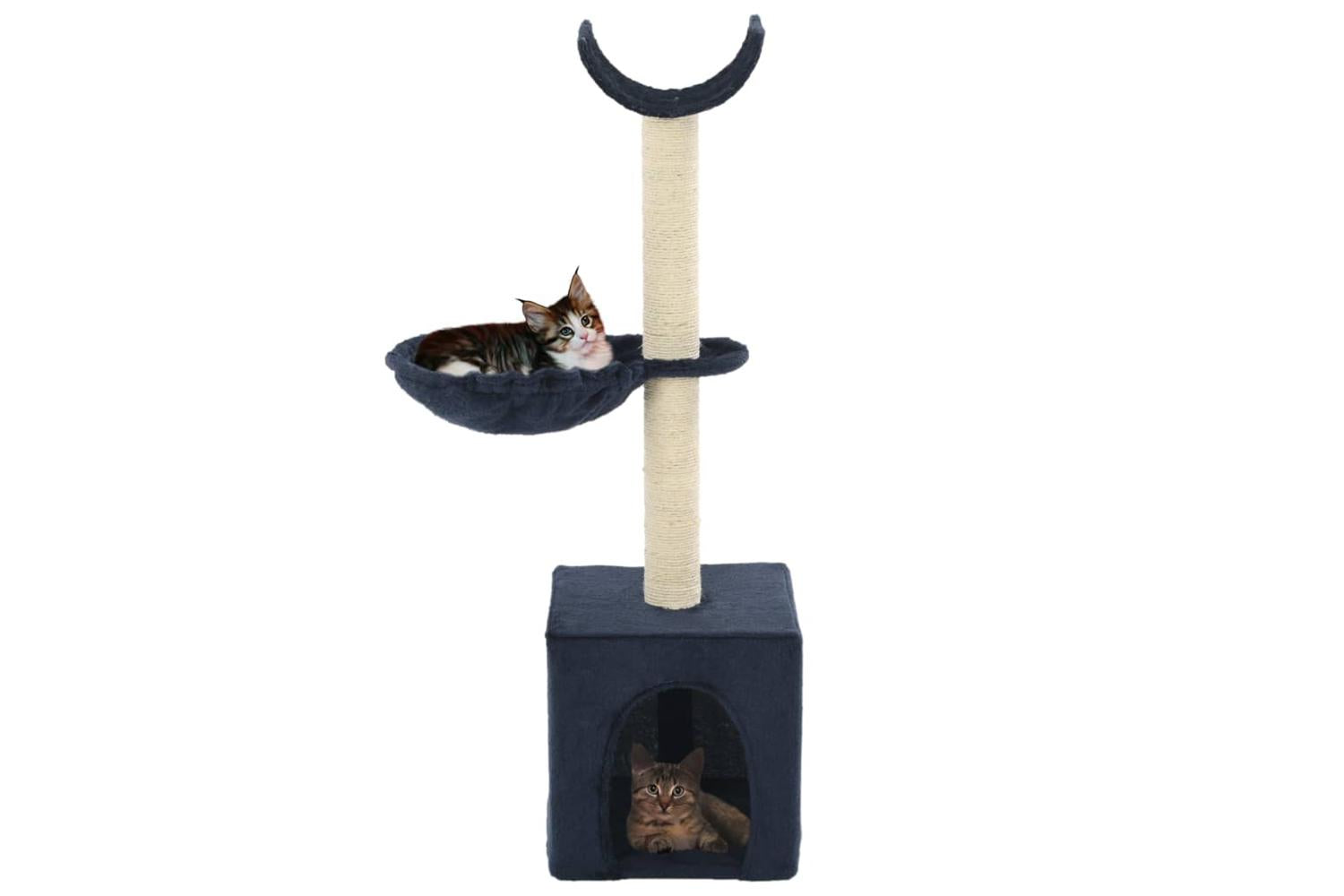 Cat Tree With Sisal Scratching Posts 105 Cm Blue-2