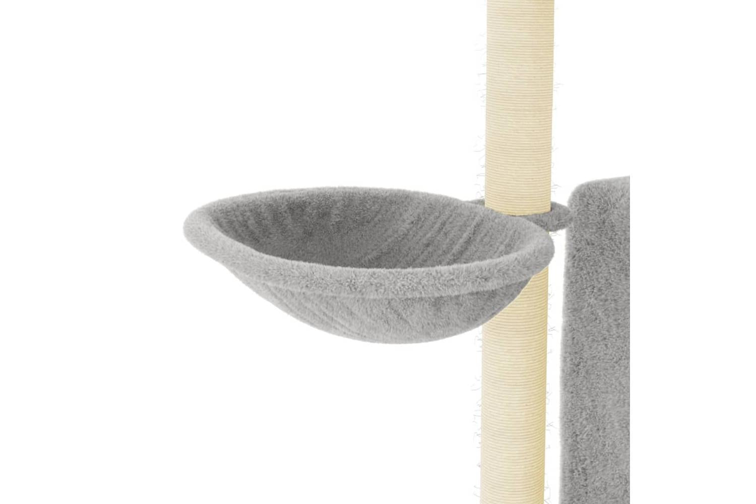 Cat Tree With Sisal Scratching Posts Light Grey 965 Cm-7