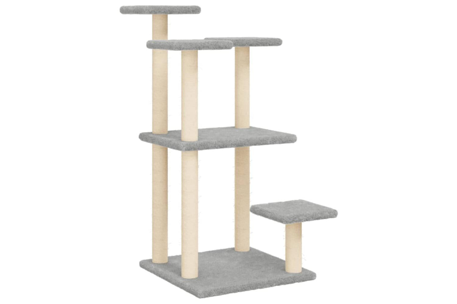 Cat Scratching Posts With Platforms Light Grey 985 Cm-2
