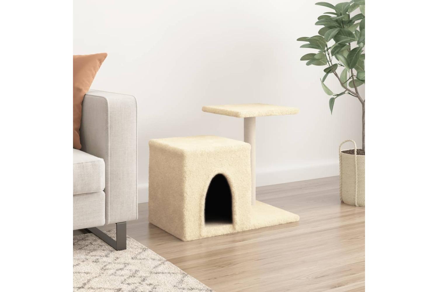 Cat Tree With Sisal Scratching Posts Cream 505 Cm-3