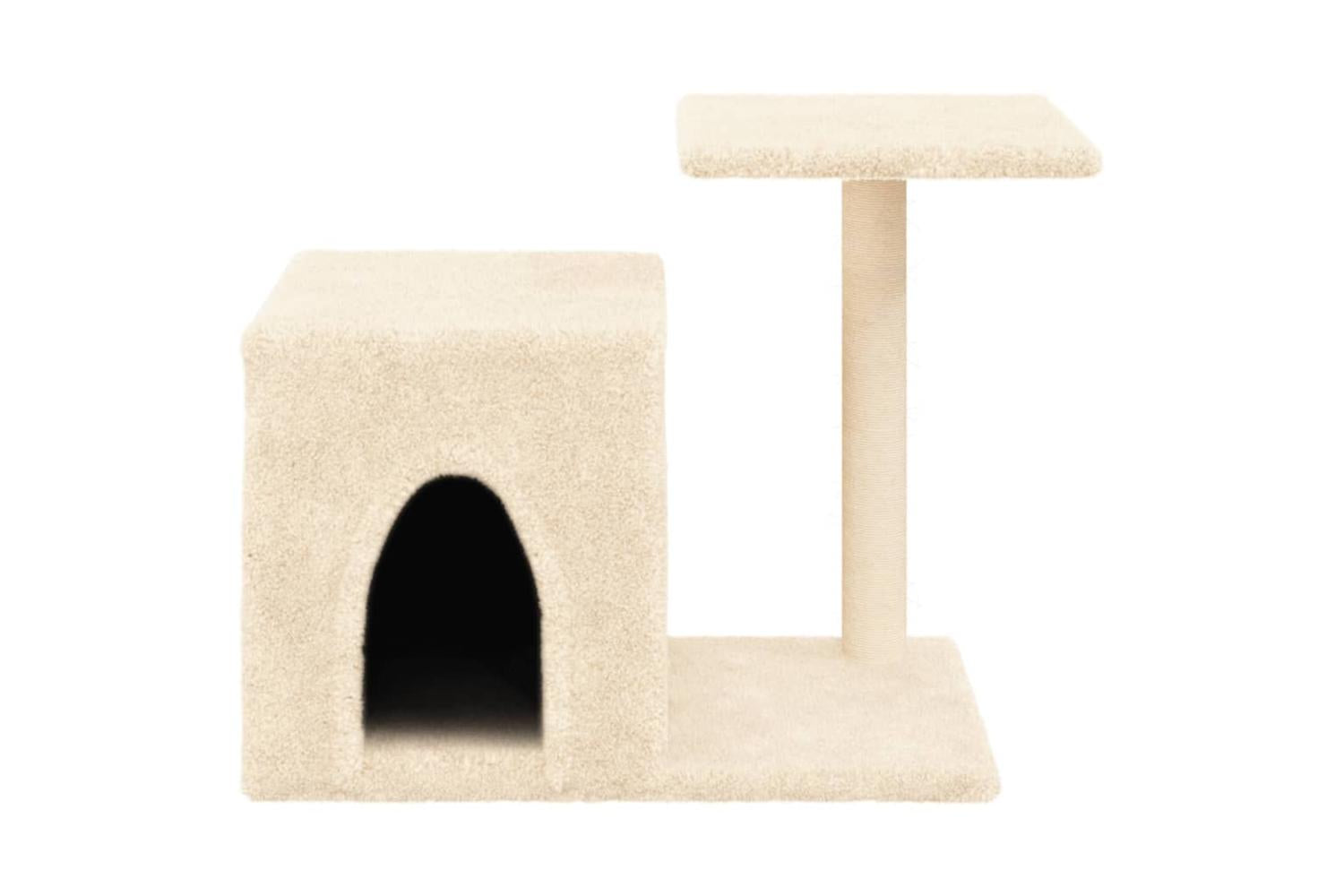 Cat Tree With Sisal Scratching Posts Cream 505 Cm-4