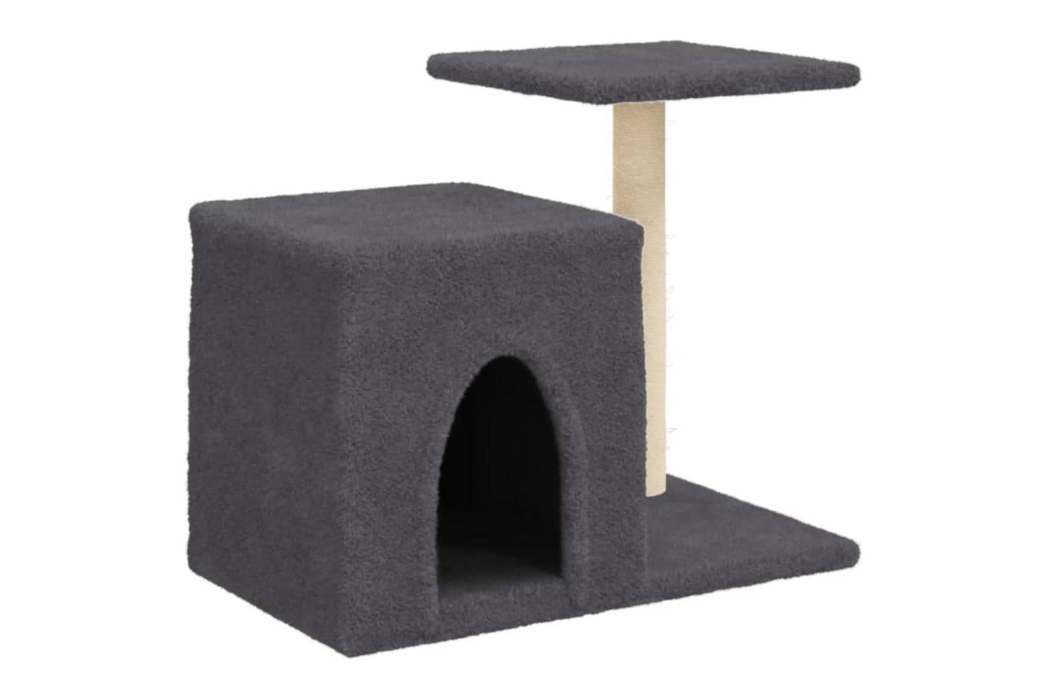 Cat Tree With Sisal Scratching Posts Dark Grey 505 Cm-2