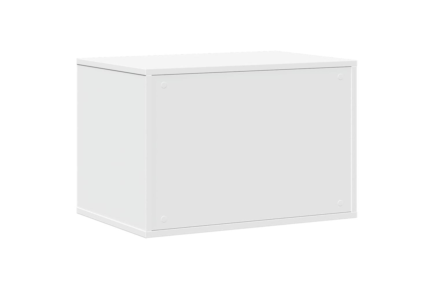 Cat Litter Box Enclosure White 60x40x40 Cm Engineered Wood-7