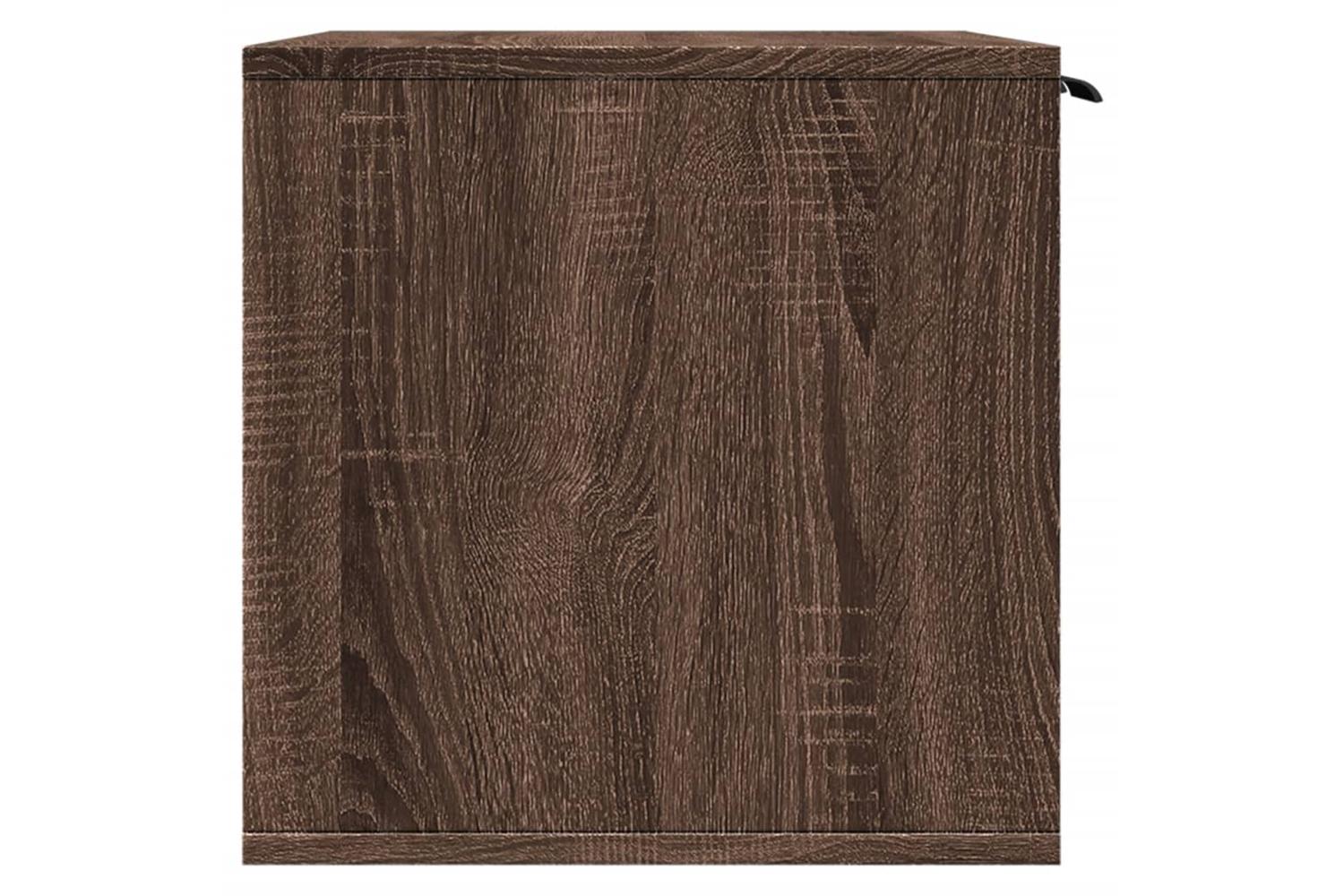 Cat Litter Box Enclosure Brown Oak 60x40x40 Cm Engineered Wood-6