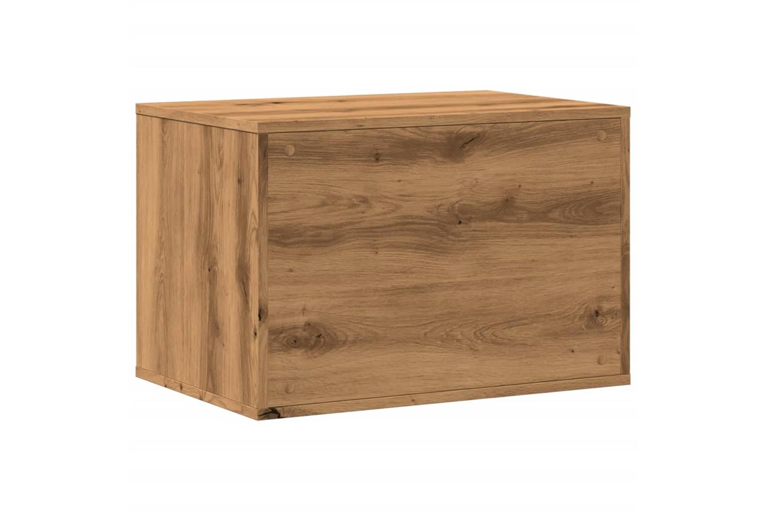 Cat Litter Box Enclosure Artisian Oak 60x40x40 Cm Engineered Wood-7