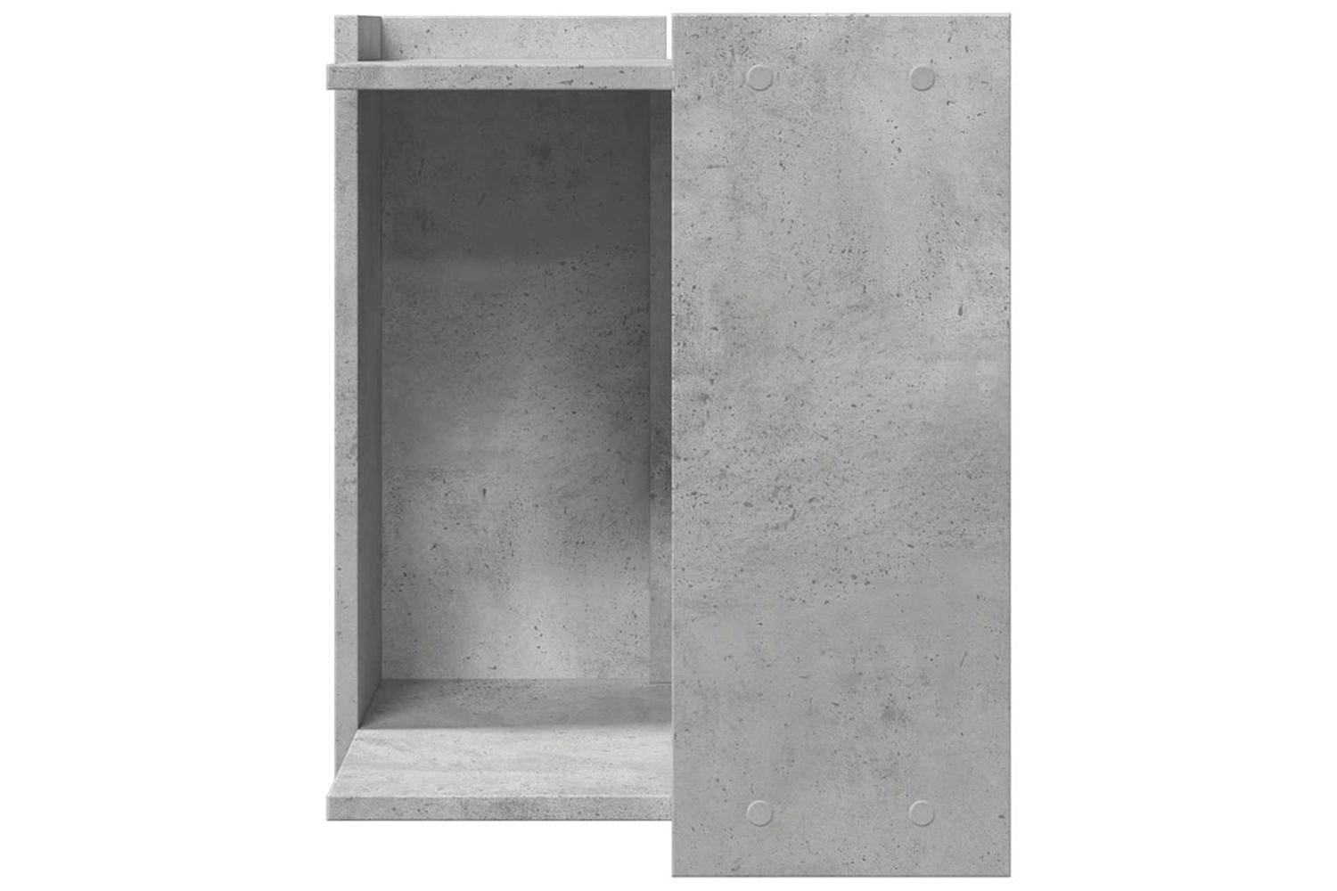 Cat Litter Box Enclosure Concrete Grey 42x42x51 Cm Engineered Wood-4