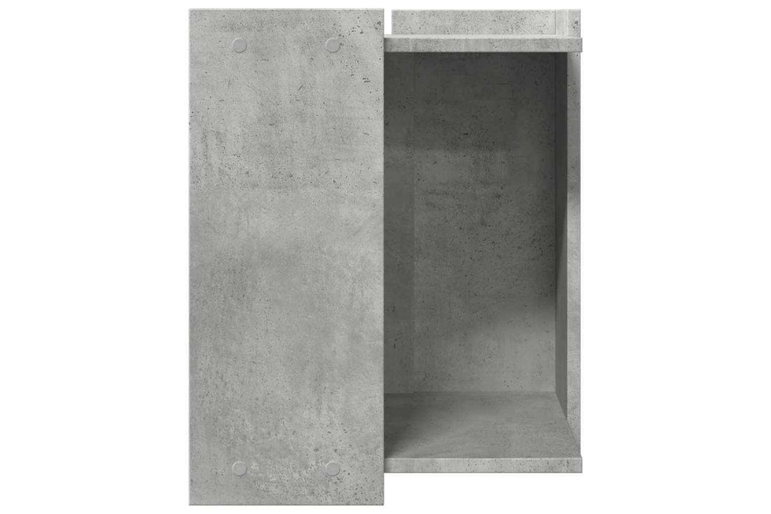 Cat Litter Box Enclosure Concrete Grey 42x42x51 Cm Engineered Wood-5