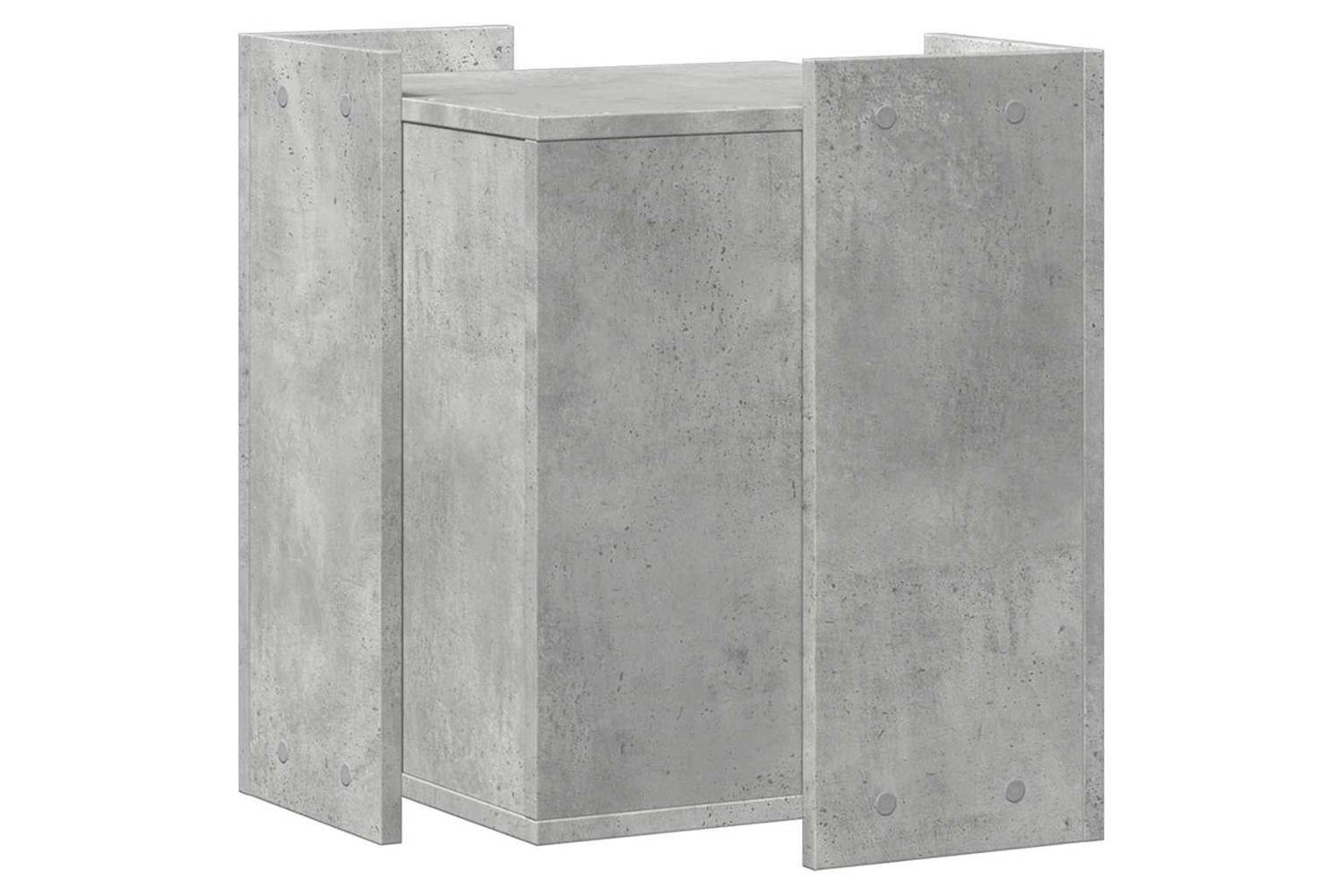 Cat Litter Box Enclosure Concrete Grey 42x42x51 Cm Engineered Wood-6