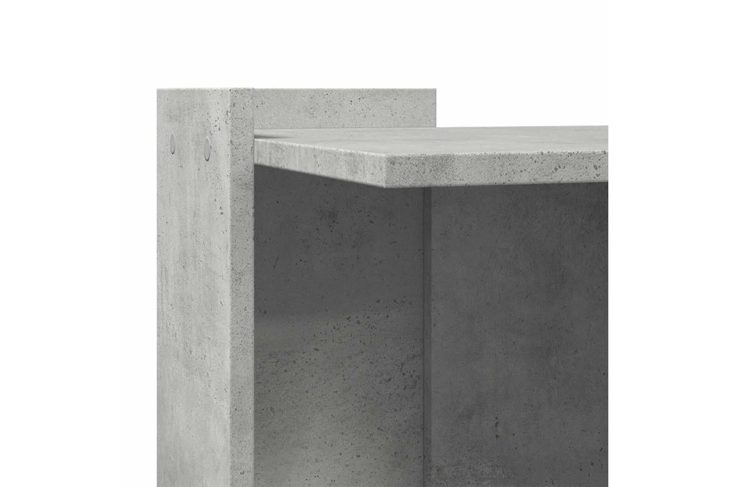 Cat Litter Box Enclosure Concrete Grey 42x42x51 Cm Engineered Wood-7