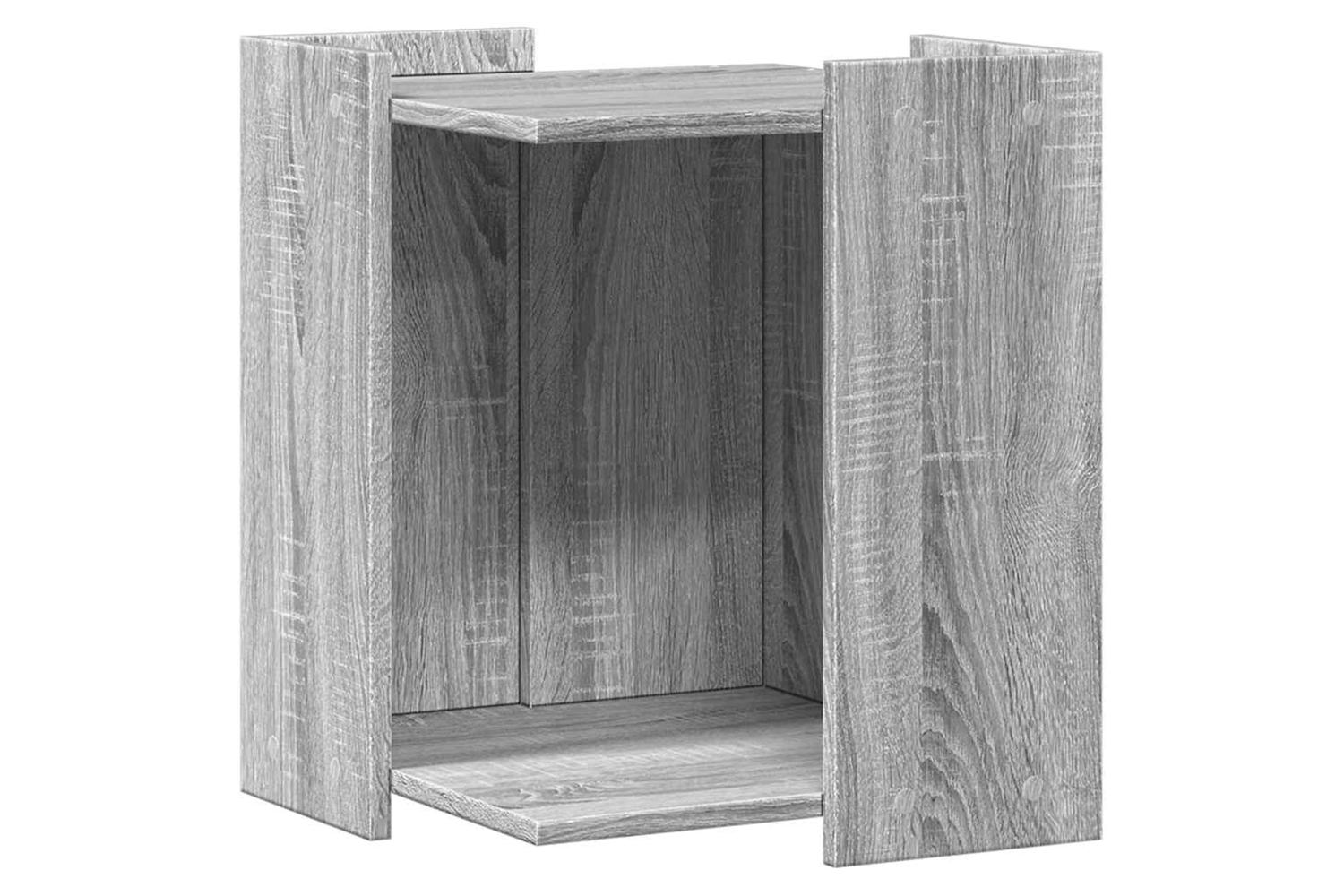 Cat Litter Box Enclosure Grey Sonoma 42x42x51 Cm Engineered Wood-2