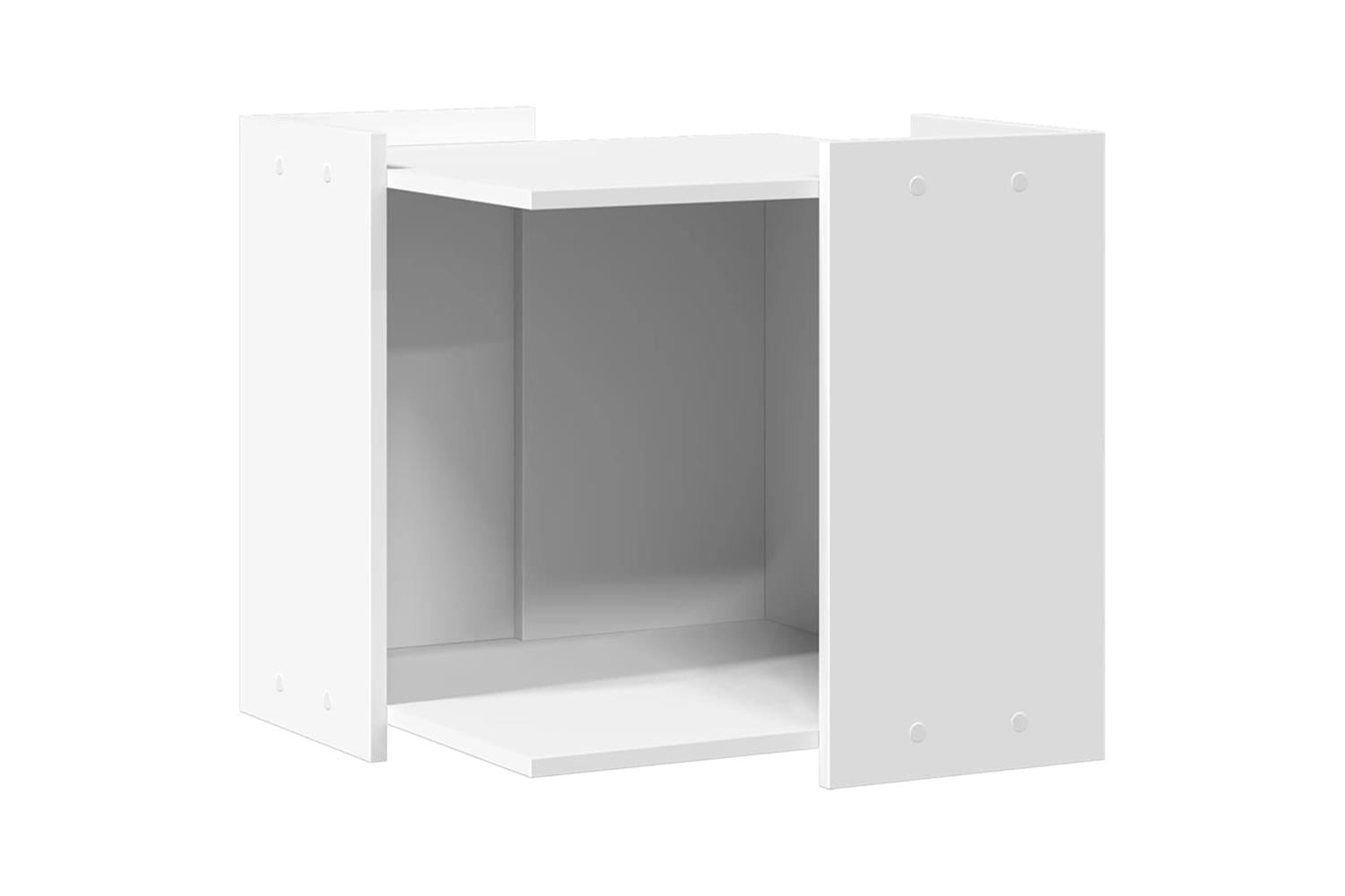Cat Litter Box Enclosure White 53x53x51 Cm Engineered Wood-2