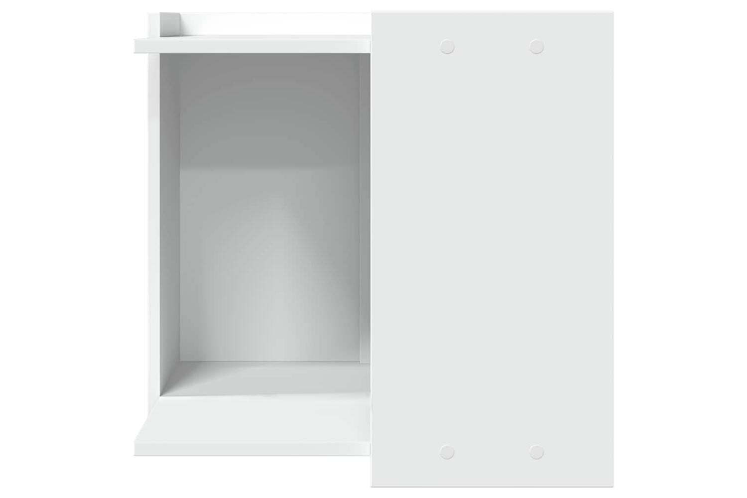 Cat Litter Box Enclosure White 53x53x51 Cm Engineered Wood-4