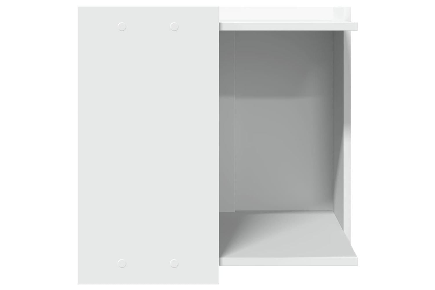 Cat Litter Box Enclosure White 53x53x51 Cm Engineered Wood-5