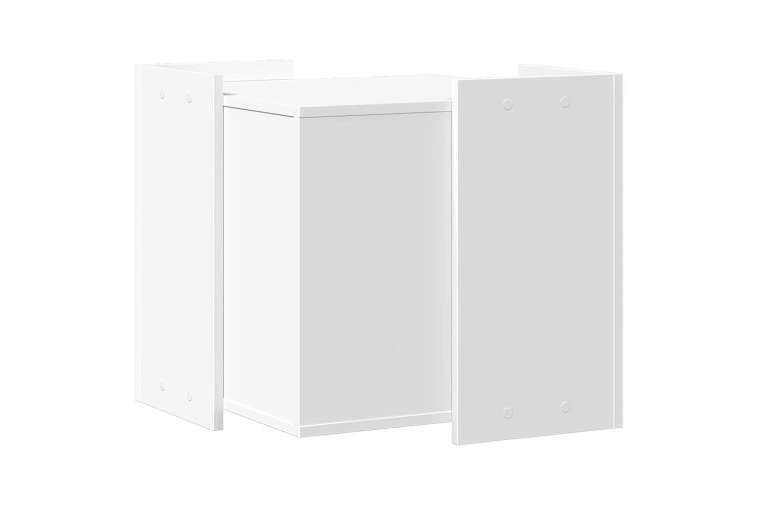 Cat Litter Box Enclosure White 53x53x51 Cm Engineered Wood-6