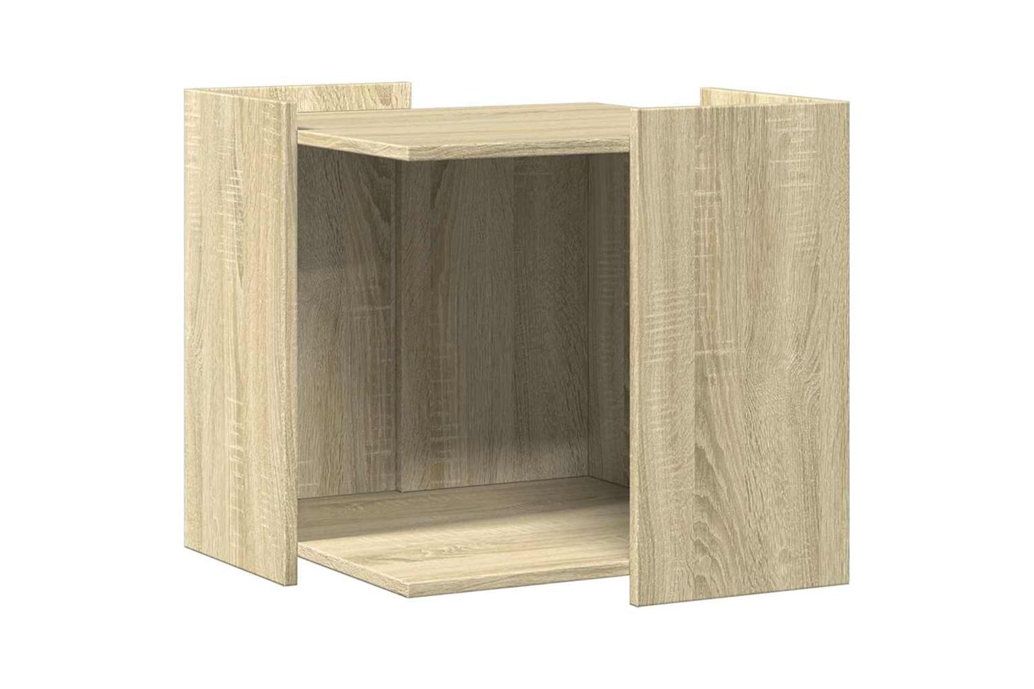 Cat Litter Box Enclosure Sonoma Oak 53x53x51 Cm Engineered Wood