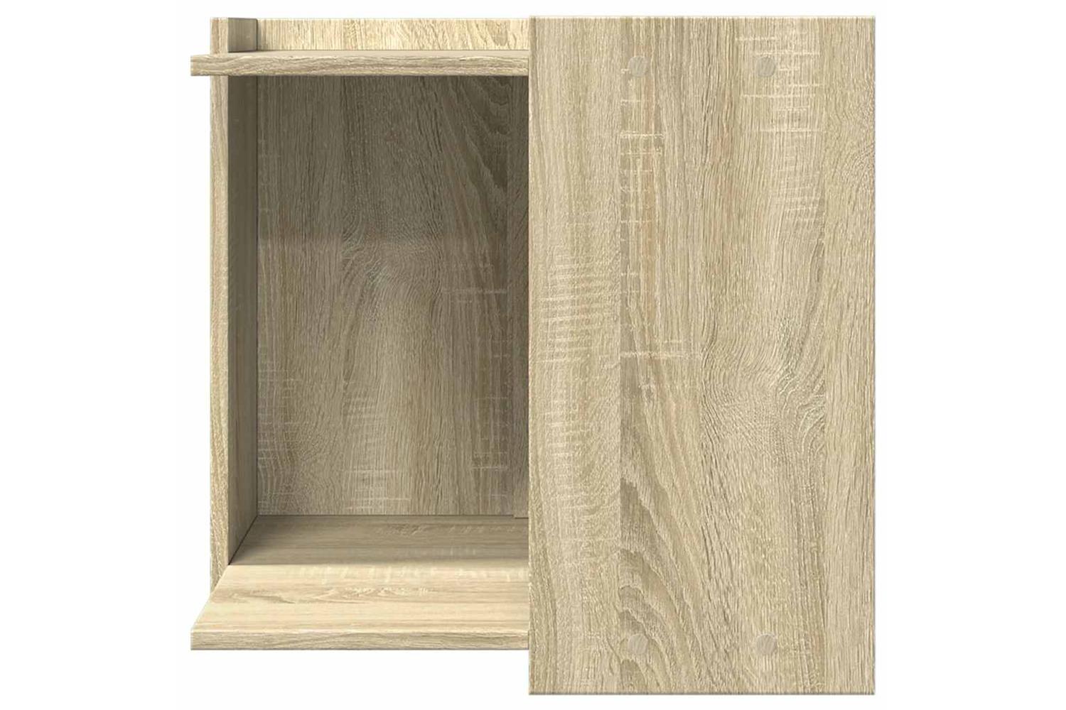 Cat Litter Box Enclosure Sonoma Oak 53x53x51 Cm Engineered Wood-4