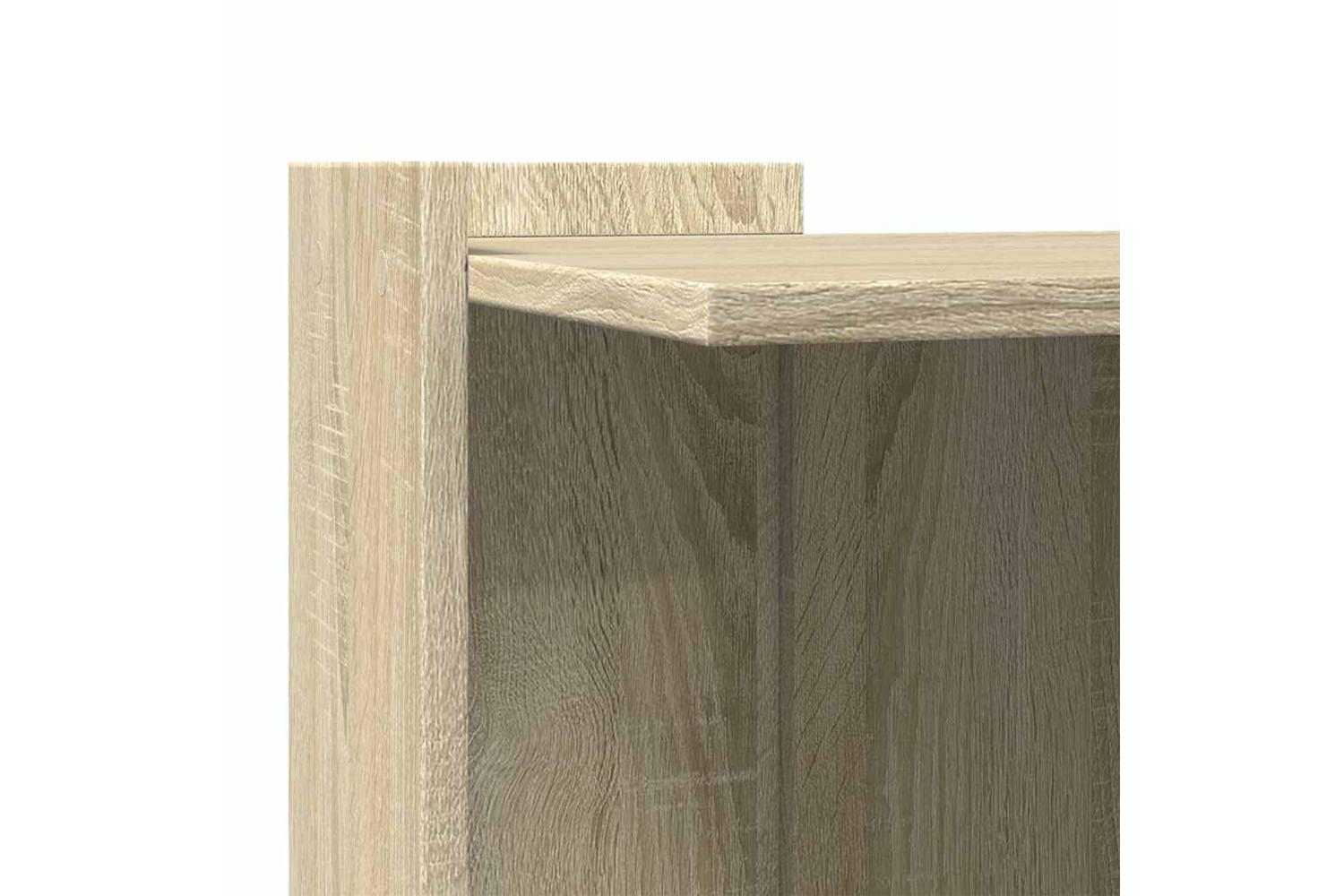Cat Litter Box Enclosure Sonoma Oak 53x53x51 Cm Engineered Wood-7