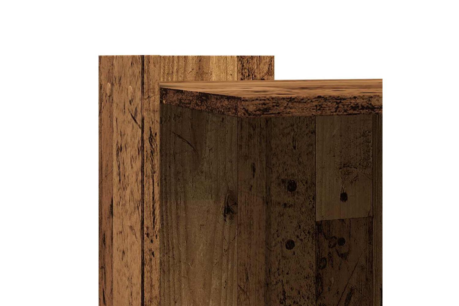 Cat Litter Box Enclosure Old Wood 53x53x51 Cm Engineered Wood-7