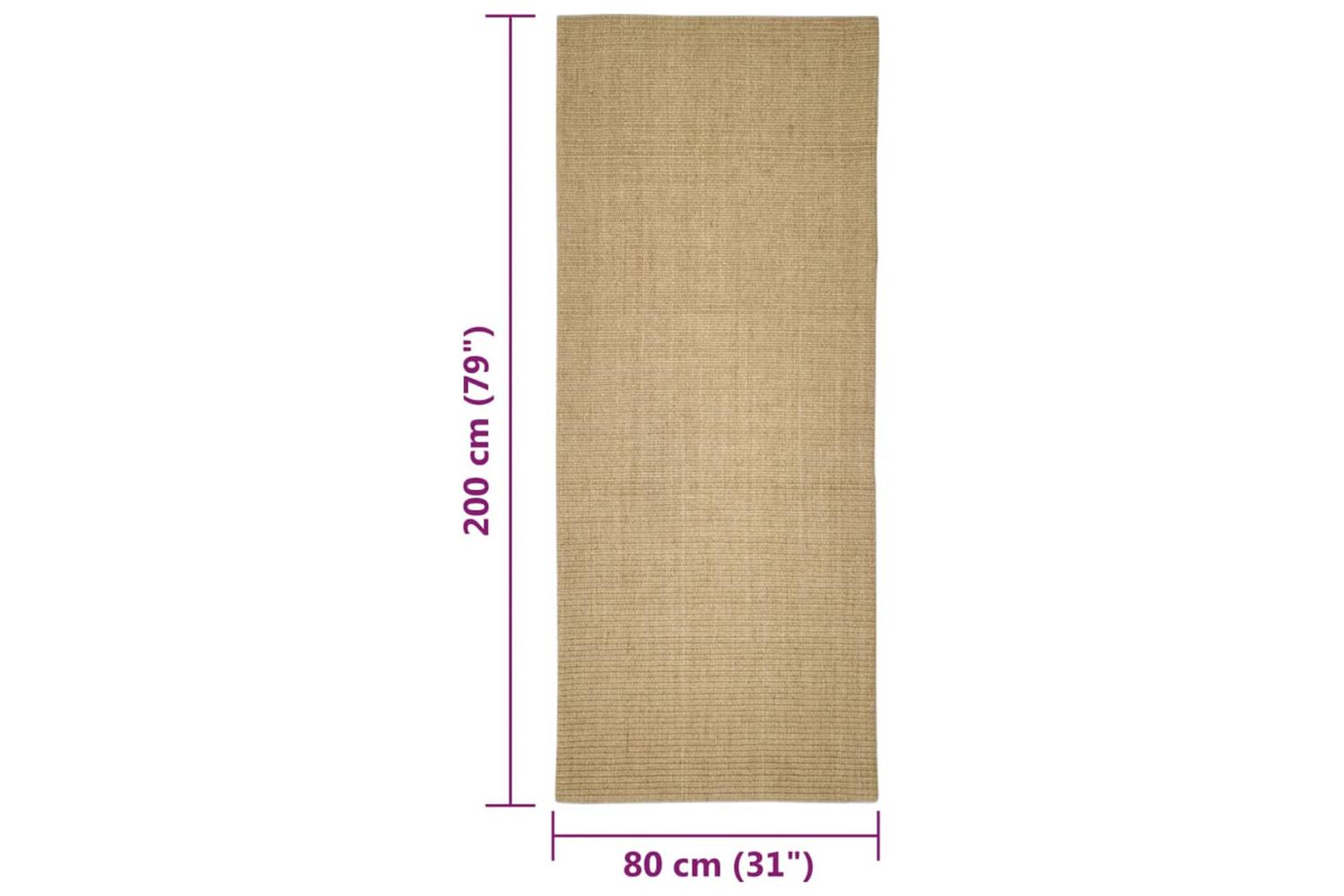 Sisal Rug For Scratching Post 80x200 Cm-6