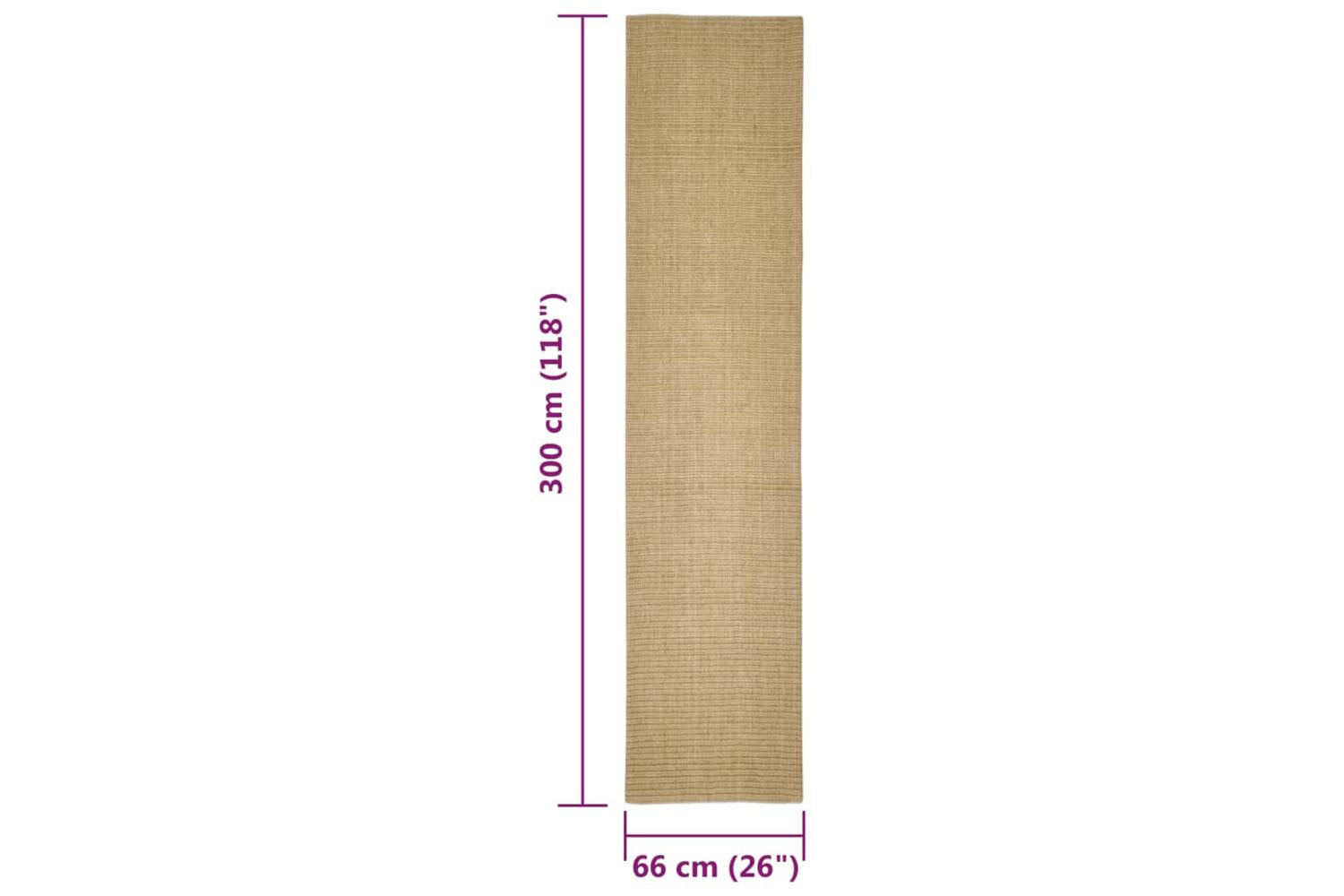 Sisal Rug For Scratching Post 66x300 Cm-6