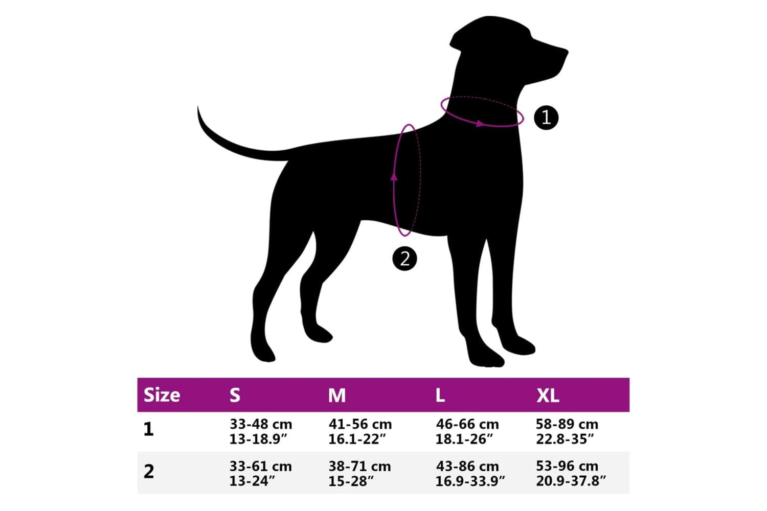 Dog Harness With Reflective Stripes Adjustable Pink L-9