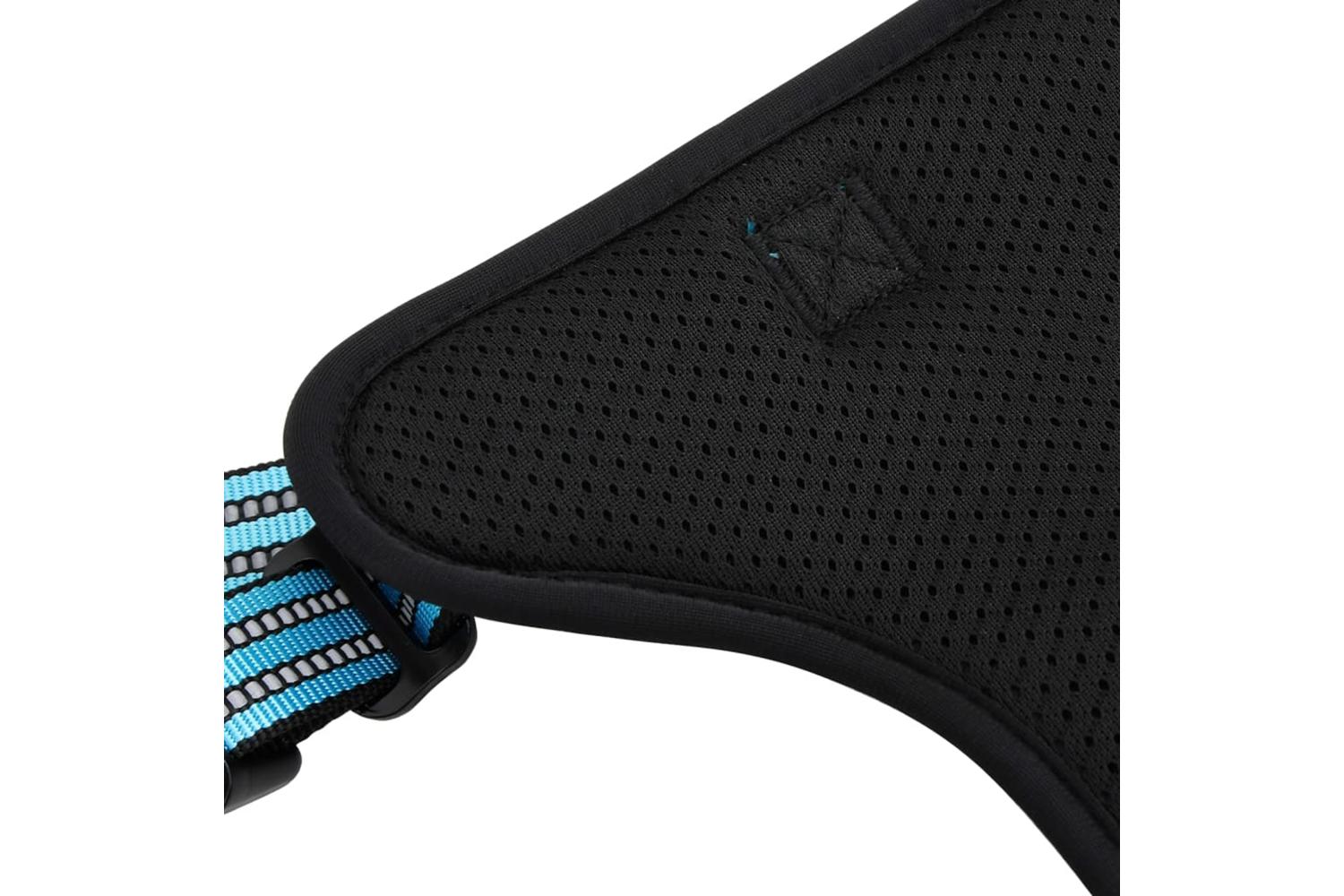 Dog Harness With Reflective Stripes Adjustable Blue Xl-6