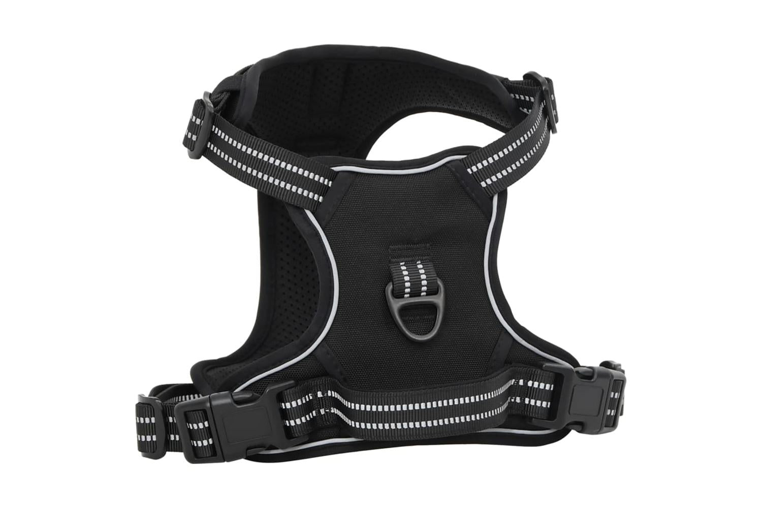 Dog Harness With Lead Collar Adjustable Black Xl-2