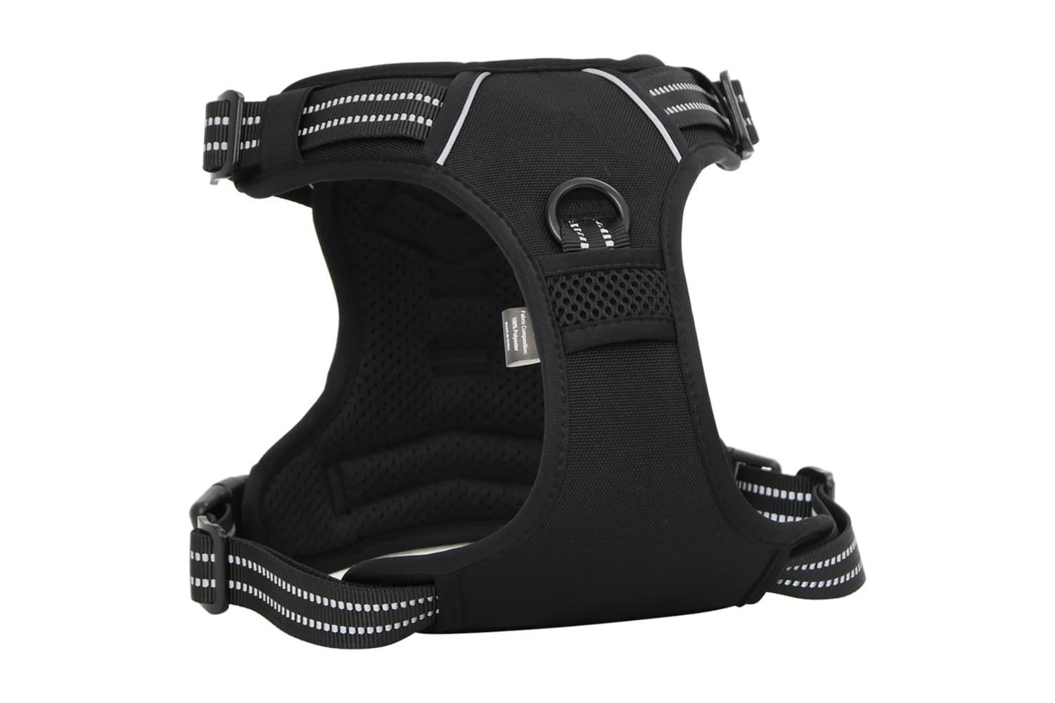 Dog Harness With Lead Collar Adjustable Black Xl-8