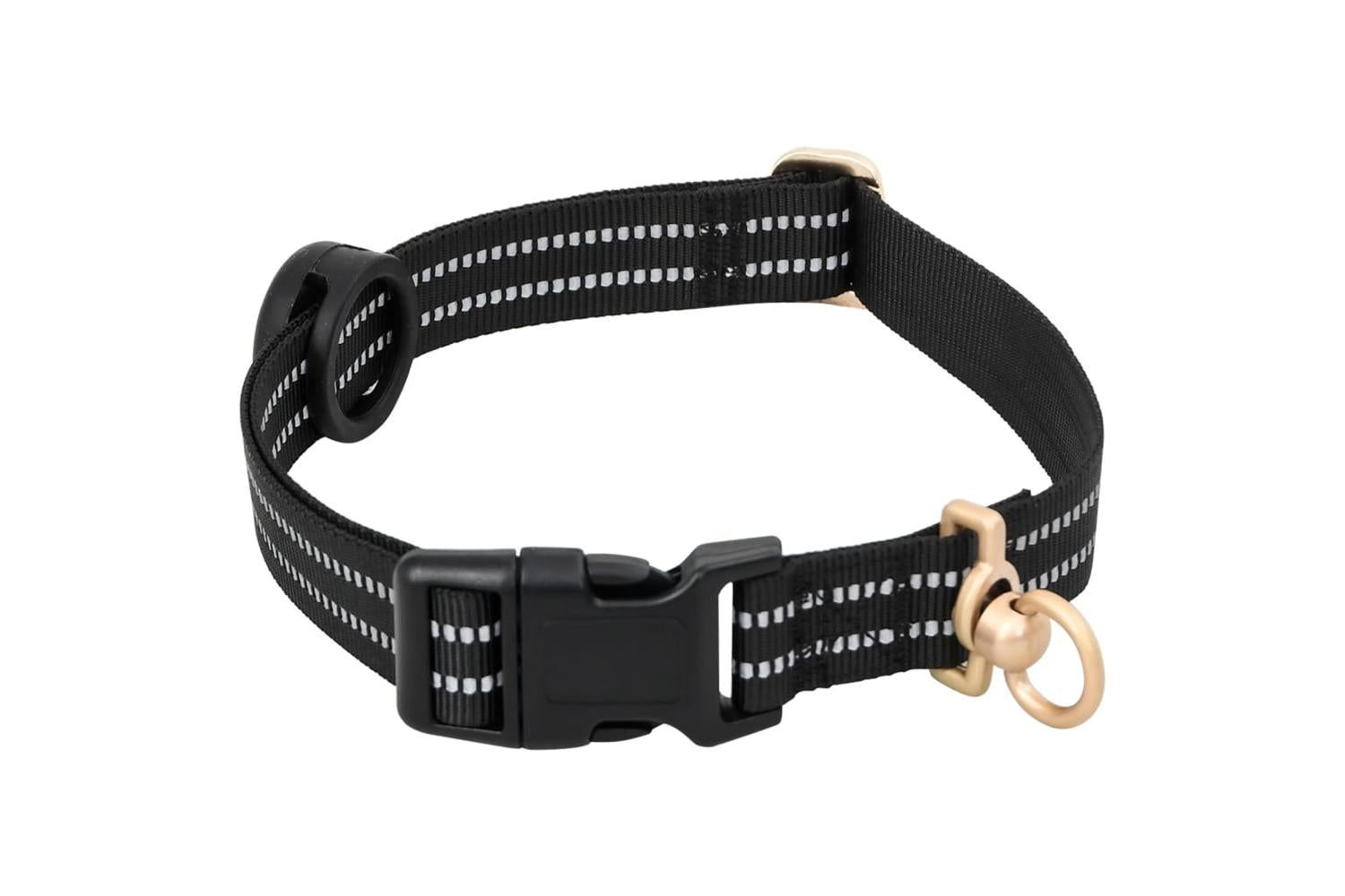 Dog Harness With Lead Collar Adjustable Black M-6