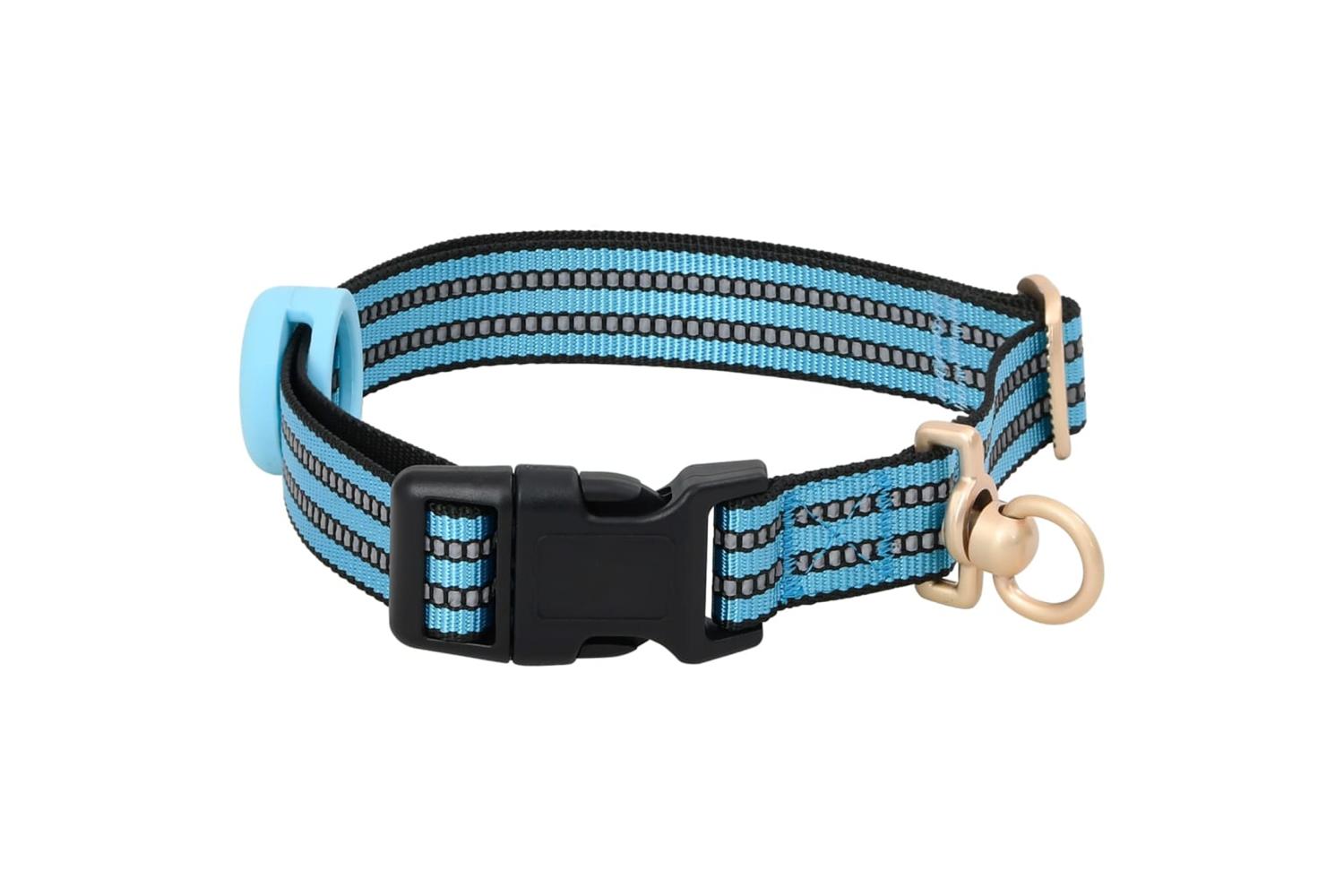 Dog Harness With Lead Collar Adjustable Blue Xl-6