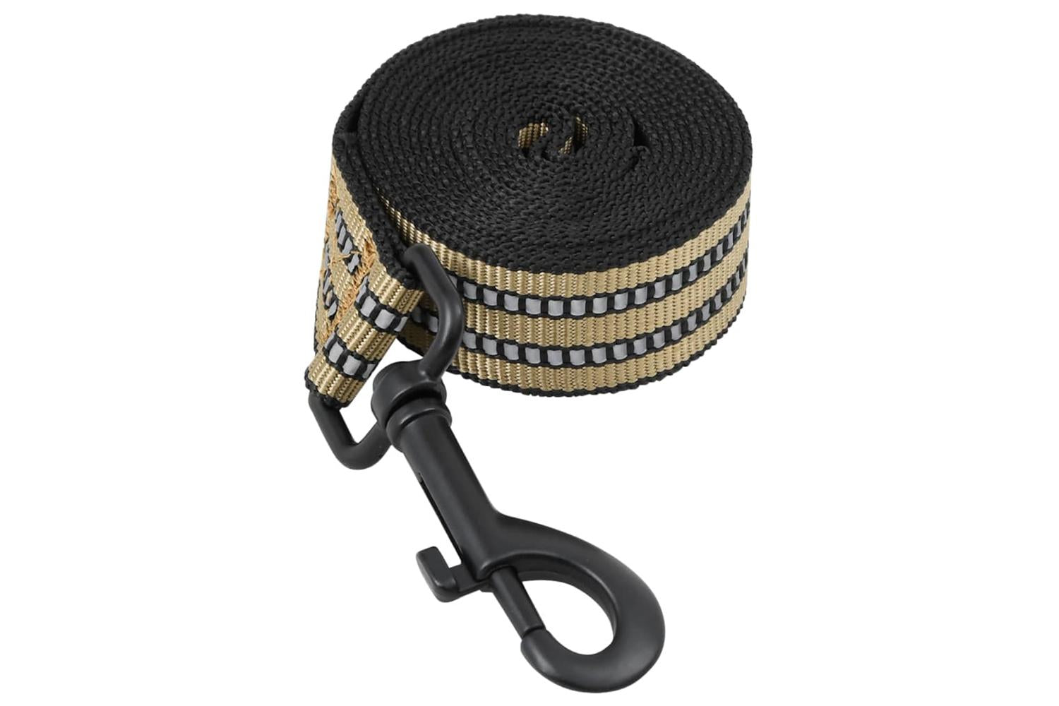Dog Harness With Lead Collar Adjustable Brown L-5
