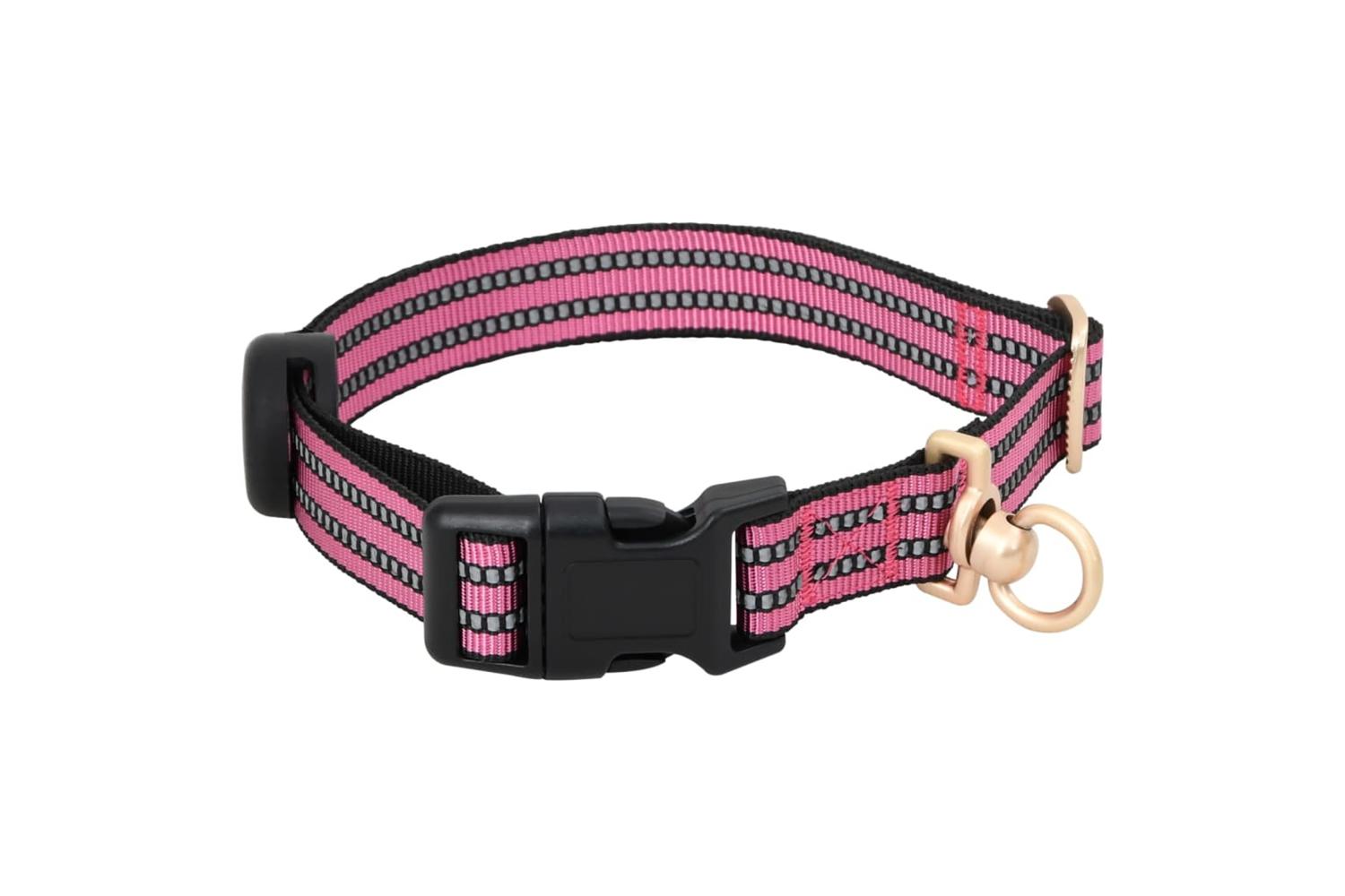 Dog Harness With Lead Collar Adjustable Pink Xl-6