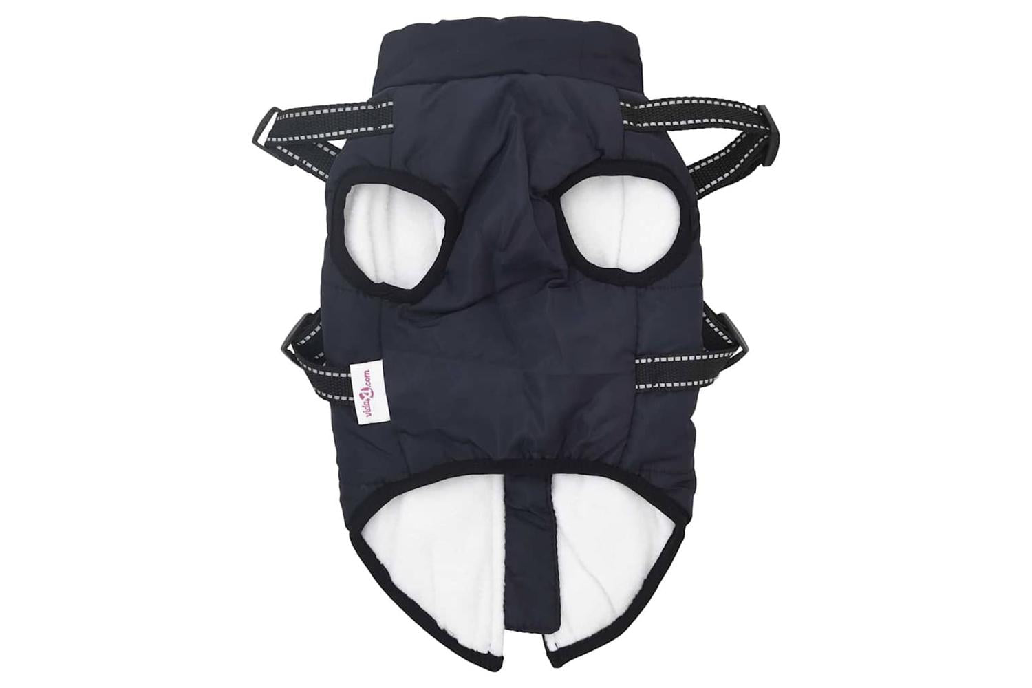 Dog Coat With Harness Waterproof Reflective Navy Blue Xl-5