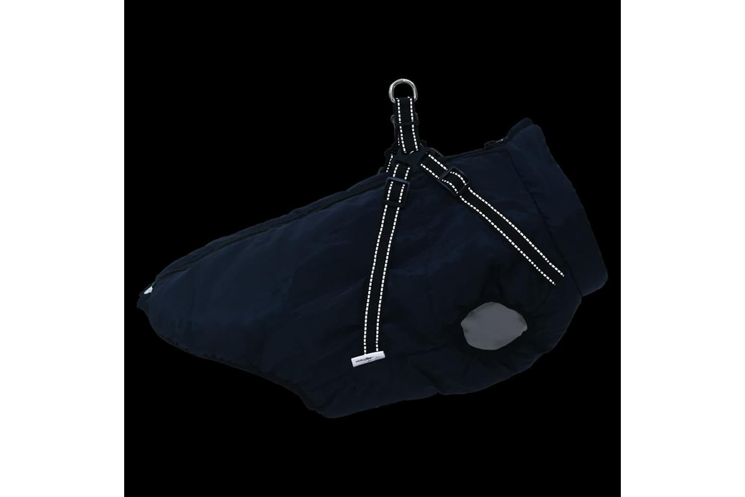 Dog Coat With Harness Waterproof Reflective Navy Blue 6xl-6