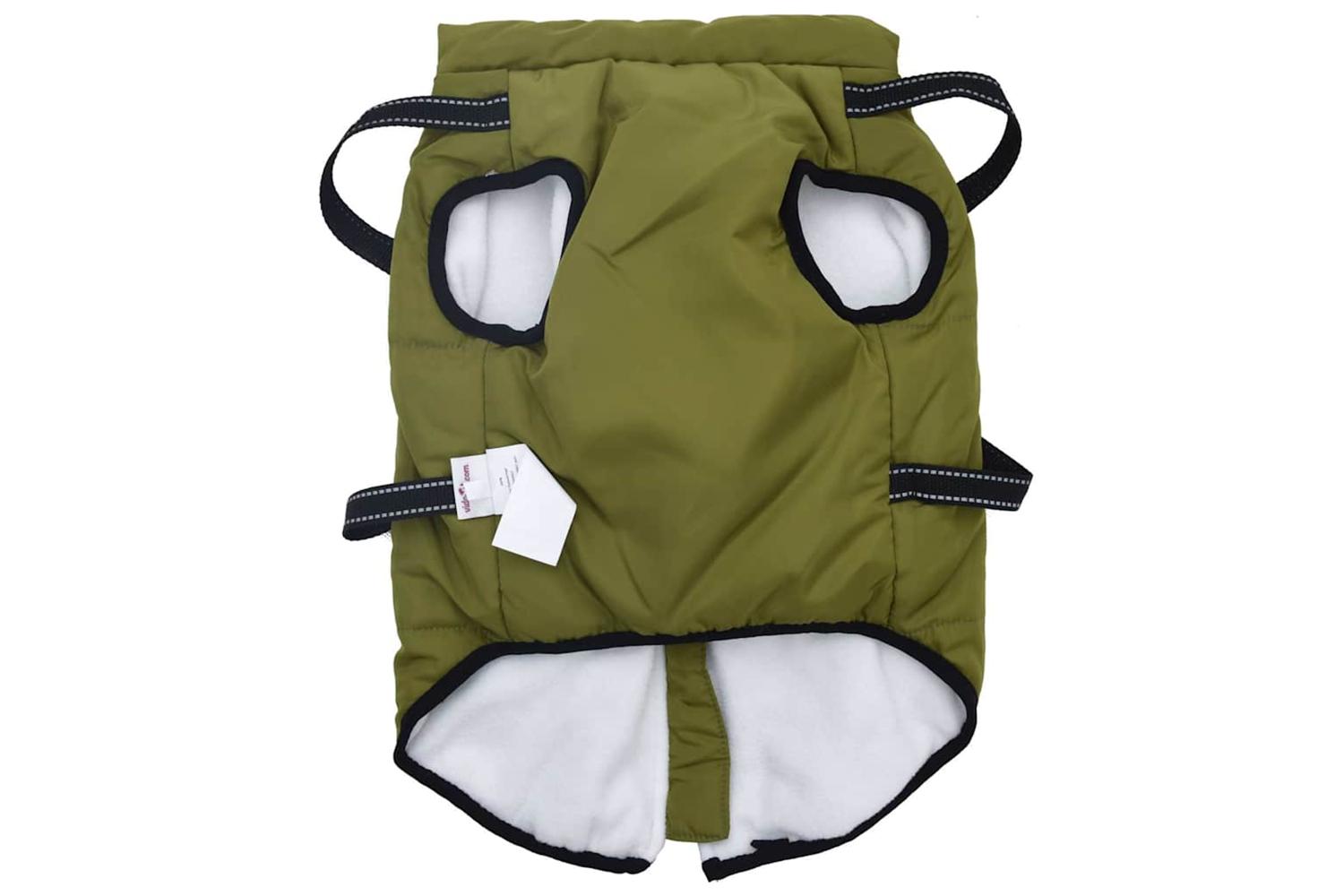 Dog Coat With Harness Waterproof Reflective Army Green 6xl-5