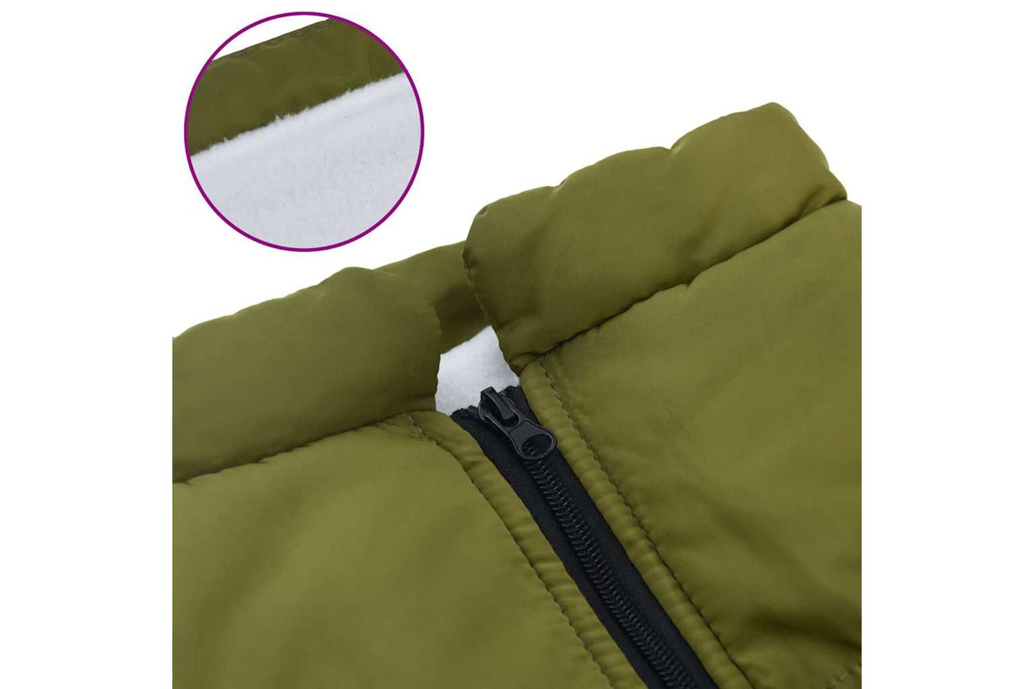 Dog Coat With Harness Waterproof Reflective Army Green 6xl-7