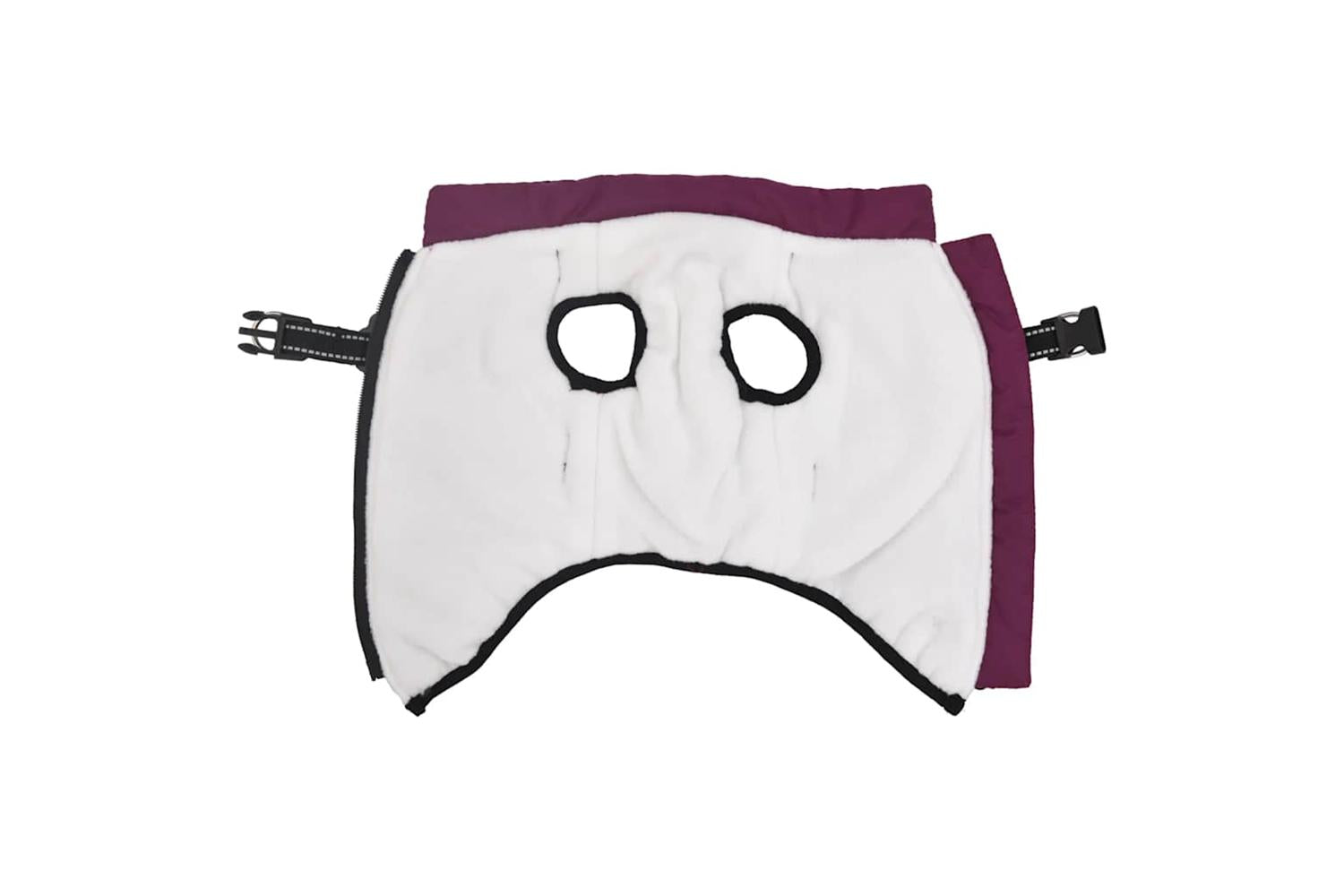 Dog Coat With Harness Waterproof Reflective Purple M-3
