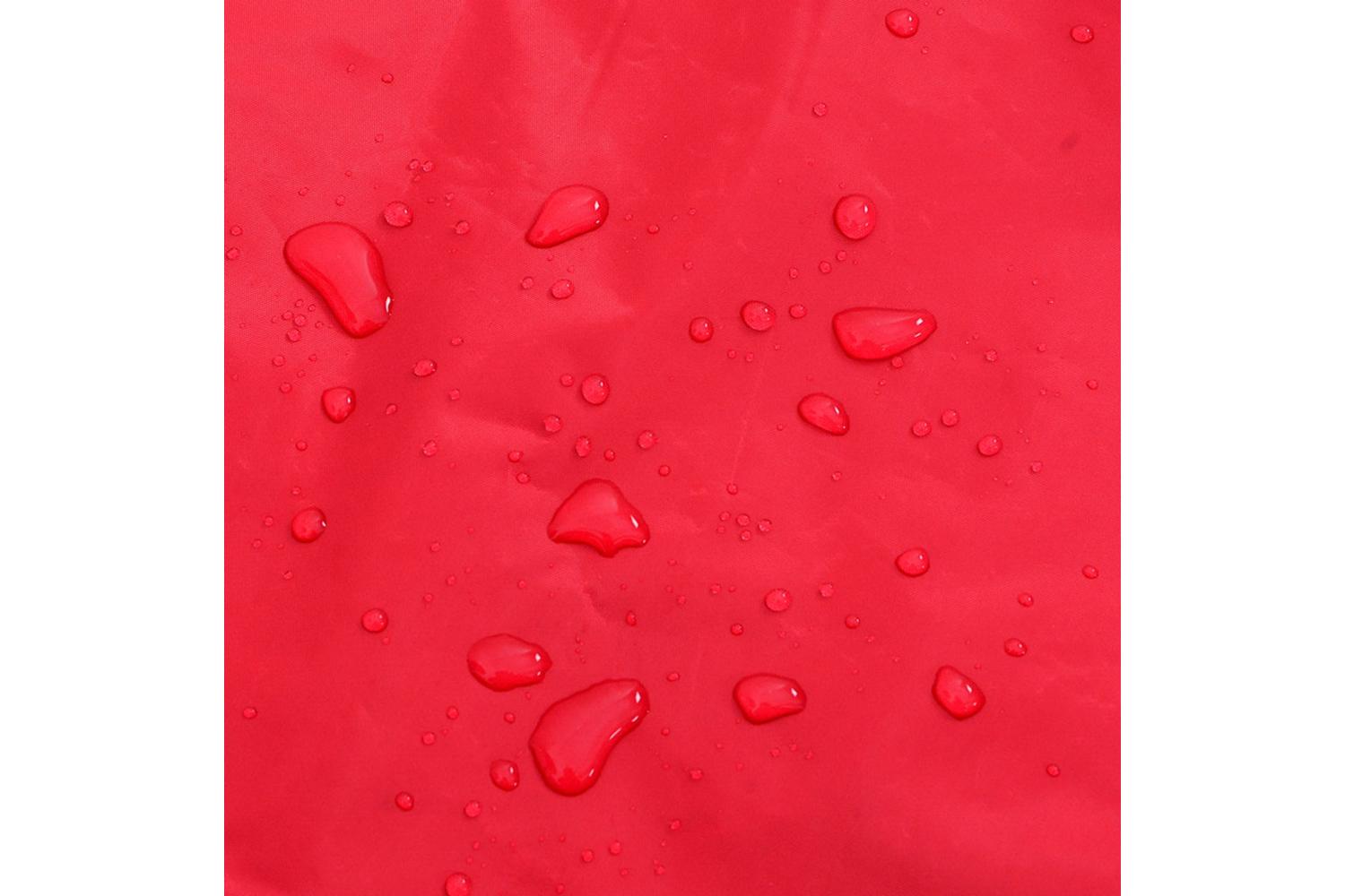 Dog Raincoat With Reflective Strips Polyester Red Xxs-9