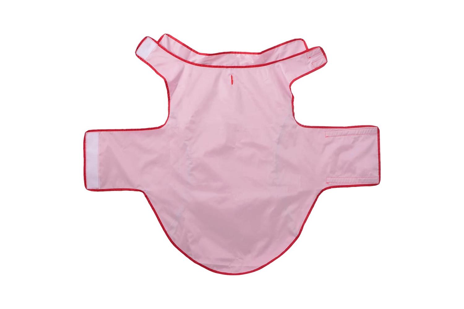 Dog Raincoat With Reflective Strips Polyester Red 4xl-5