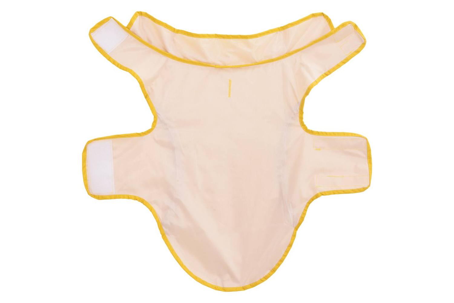 Dog Raincoat With Reflective Strips Polyester Yellow M-5