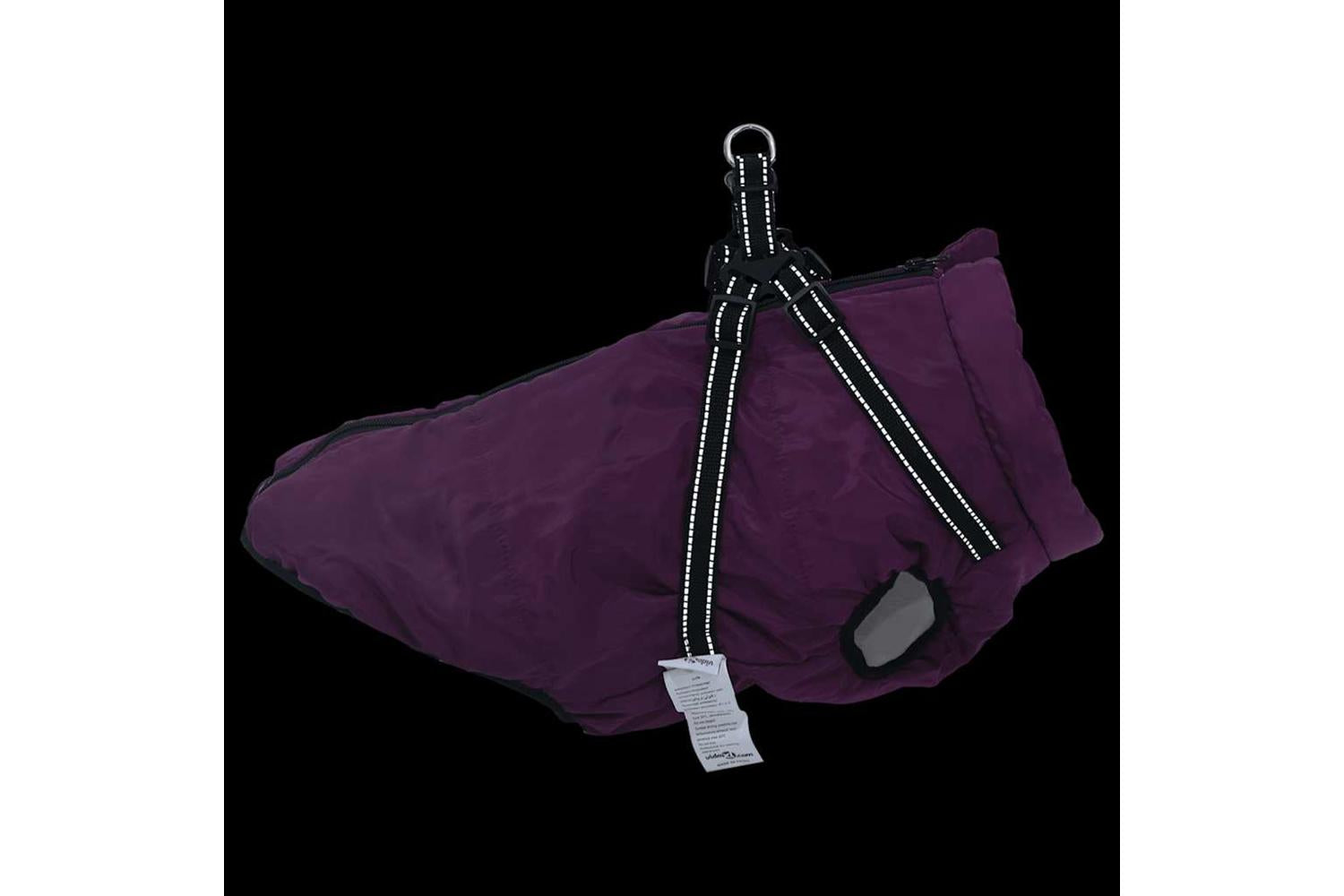 Dog Coat With Harness Waterproof Reflective Purple 3xl-6
