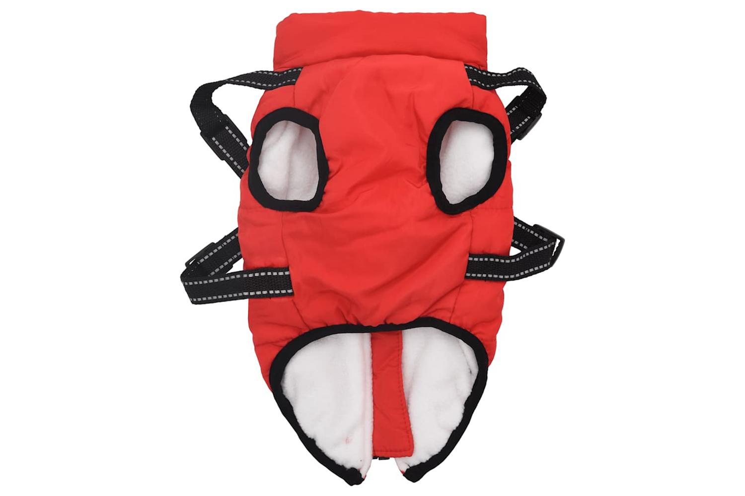 Dog Coat With Harness Waterproof Reflective Red Xl-5