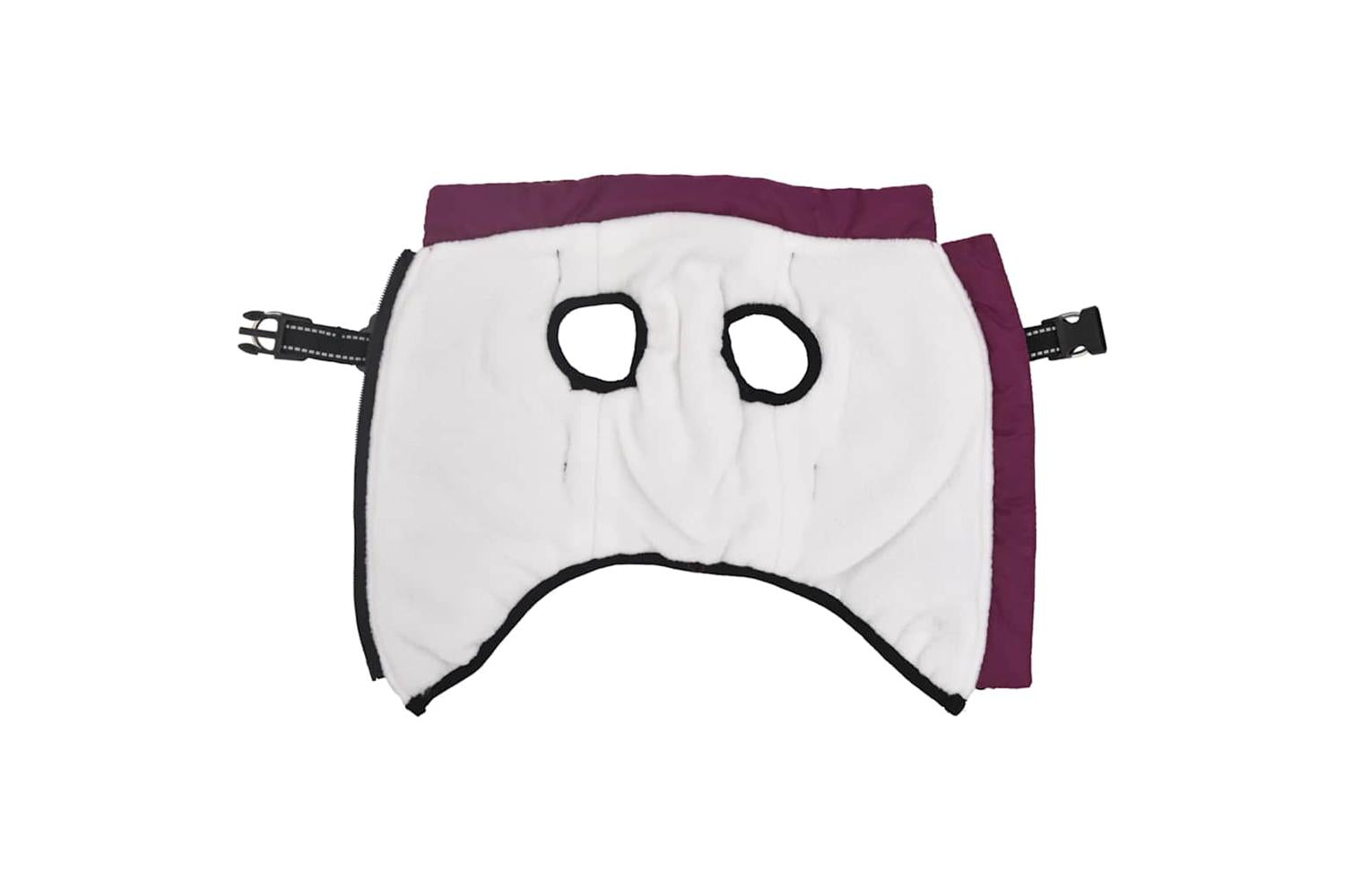 Dog Coat With Harness Waterproof Reflective Purple Xl-3