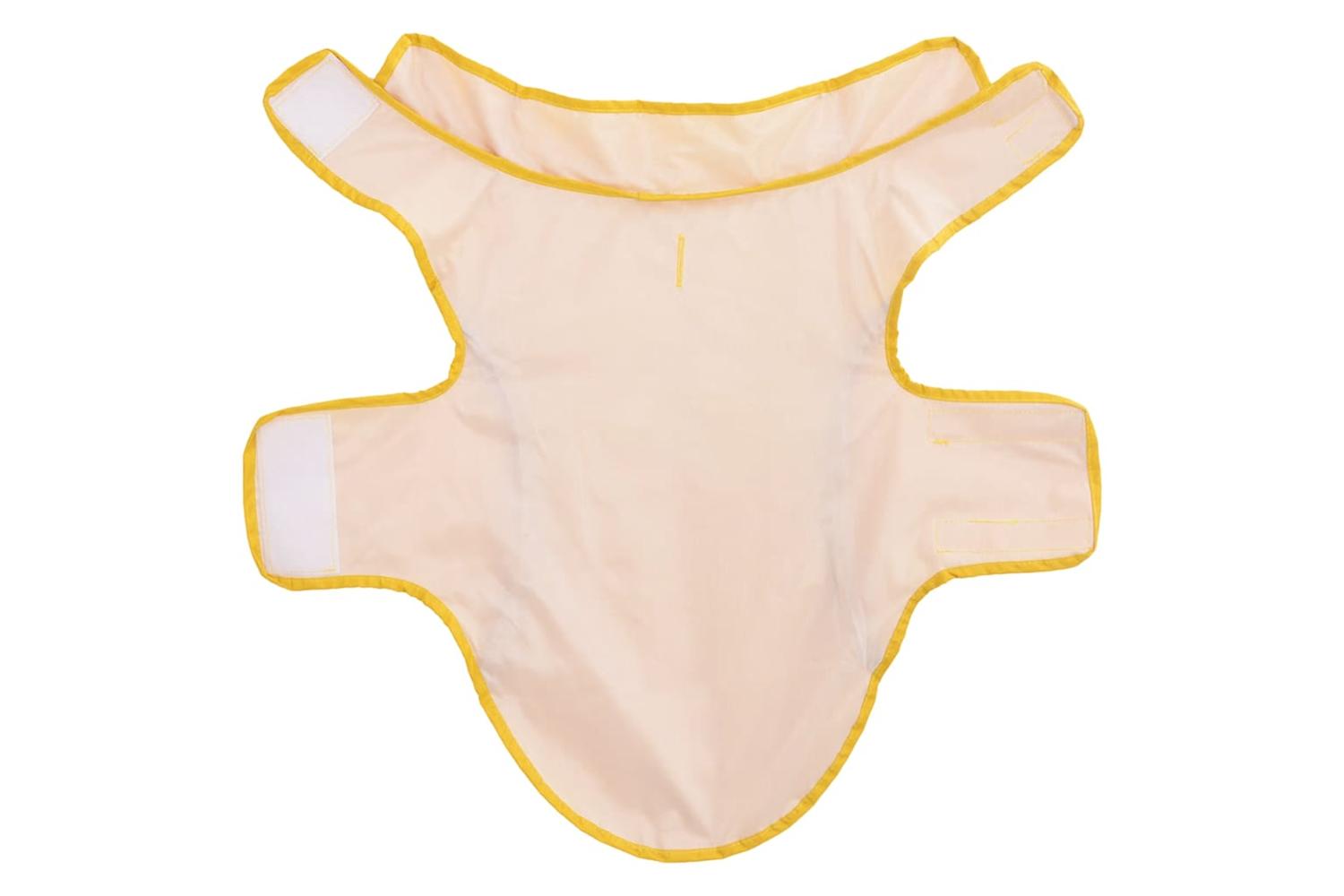 Dog Raincoat With Reflective Strips Polyester Yellow S-5