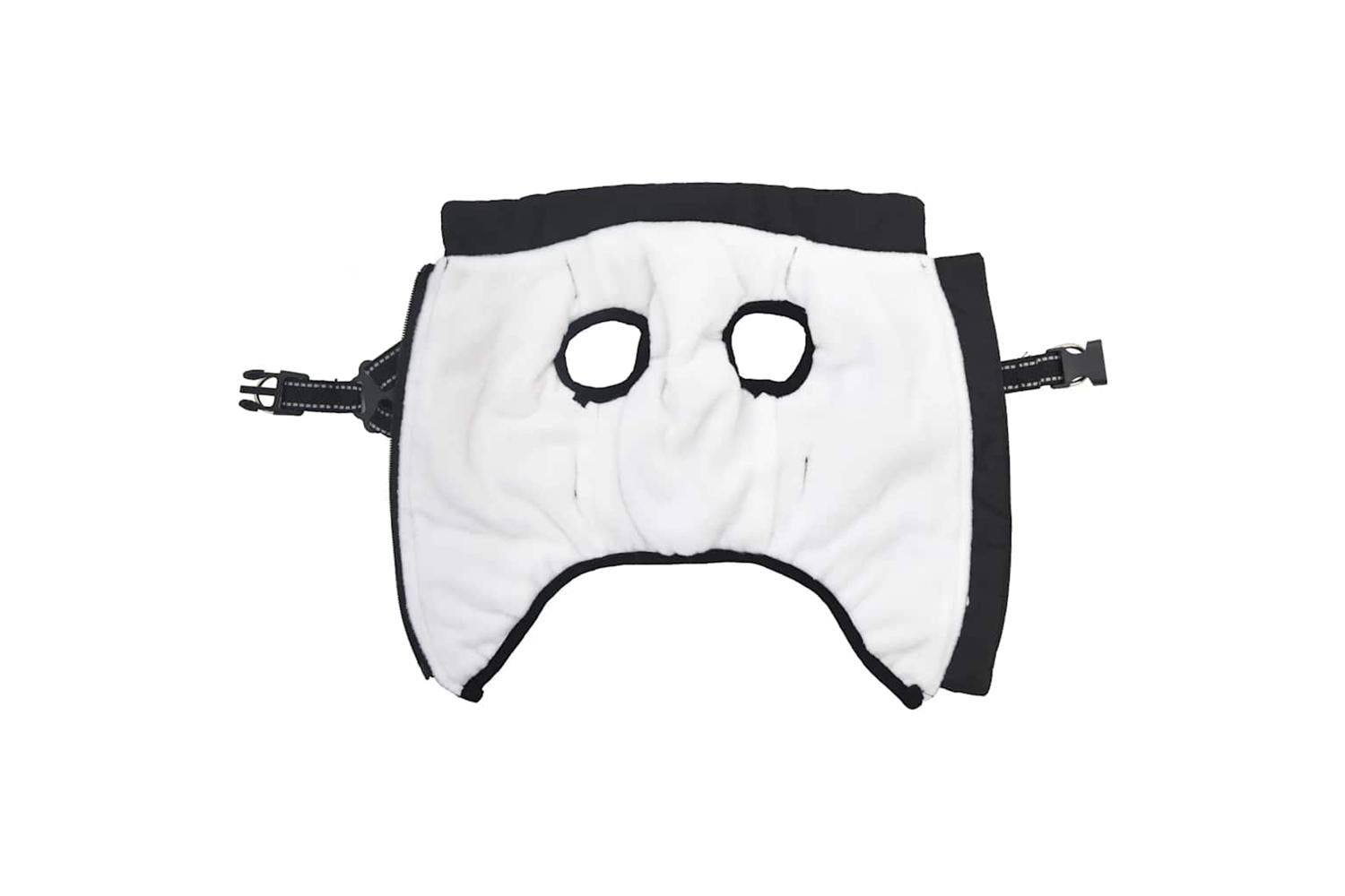 Dog Coat With Harness Waterproof Reflective Black M-3
