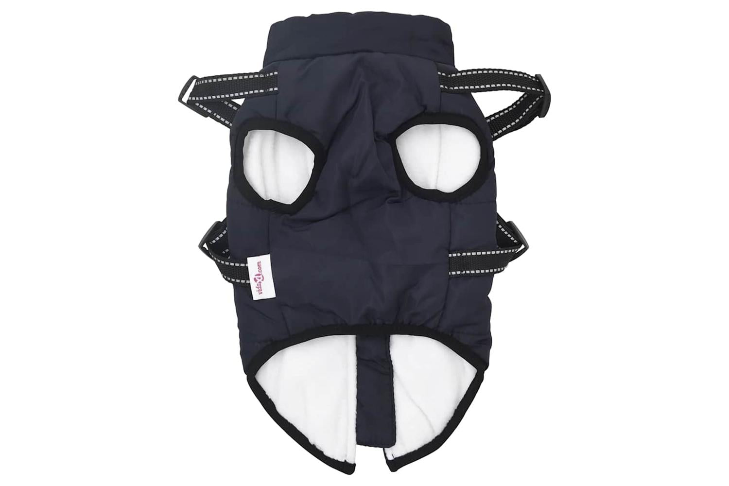Dog Coat With Harness Waterproof Reflective Navy Blue 2xl-5